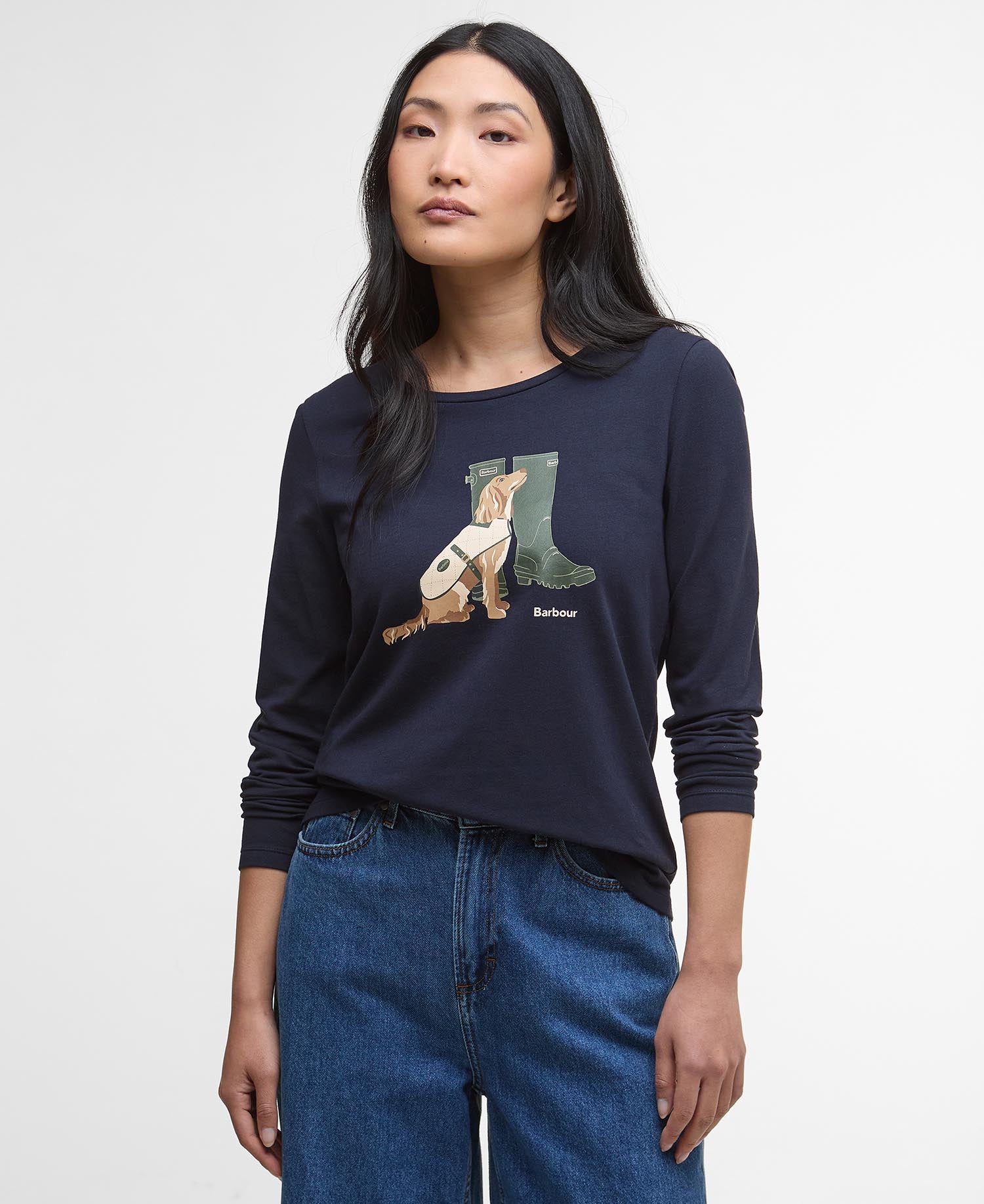 Hedley Long-Sleeved T-Shirt - Navy