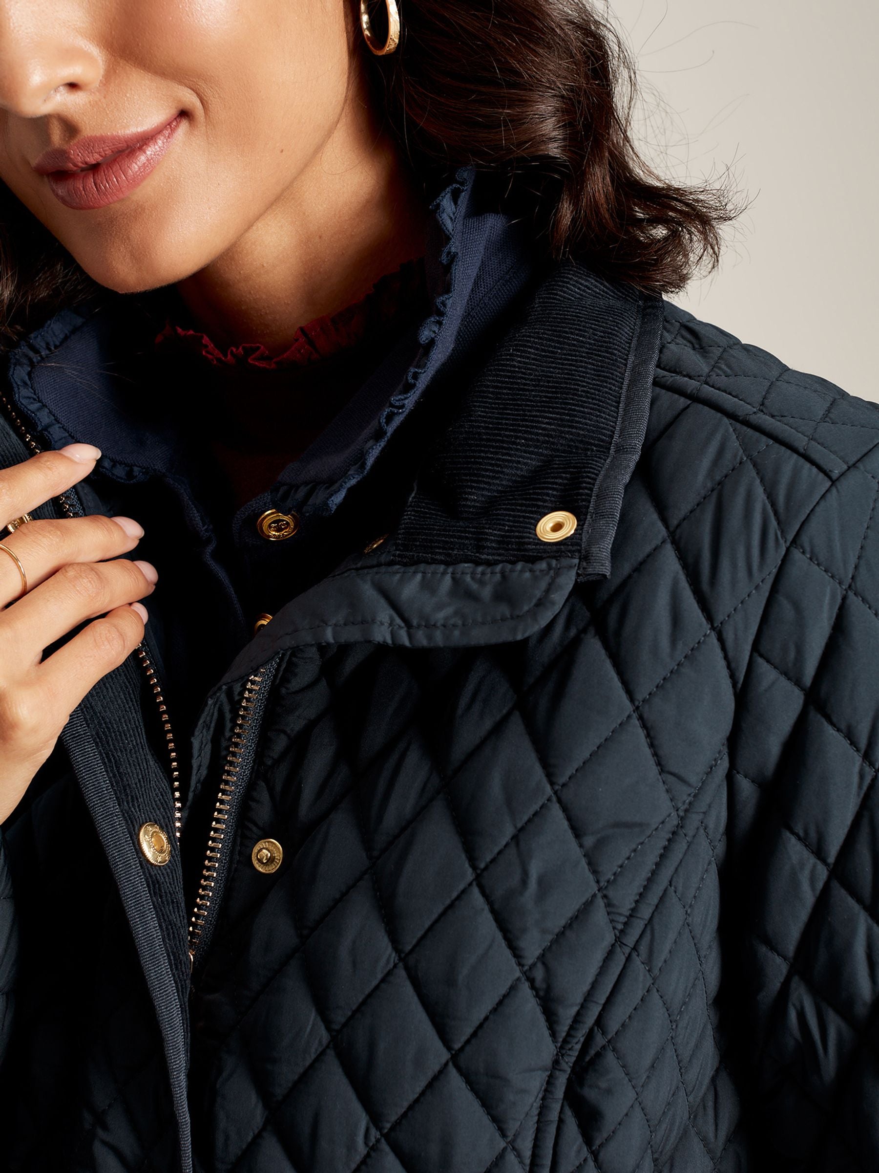 Allendale Showerproof Quilted Jacket - Navy