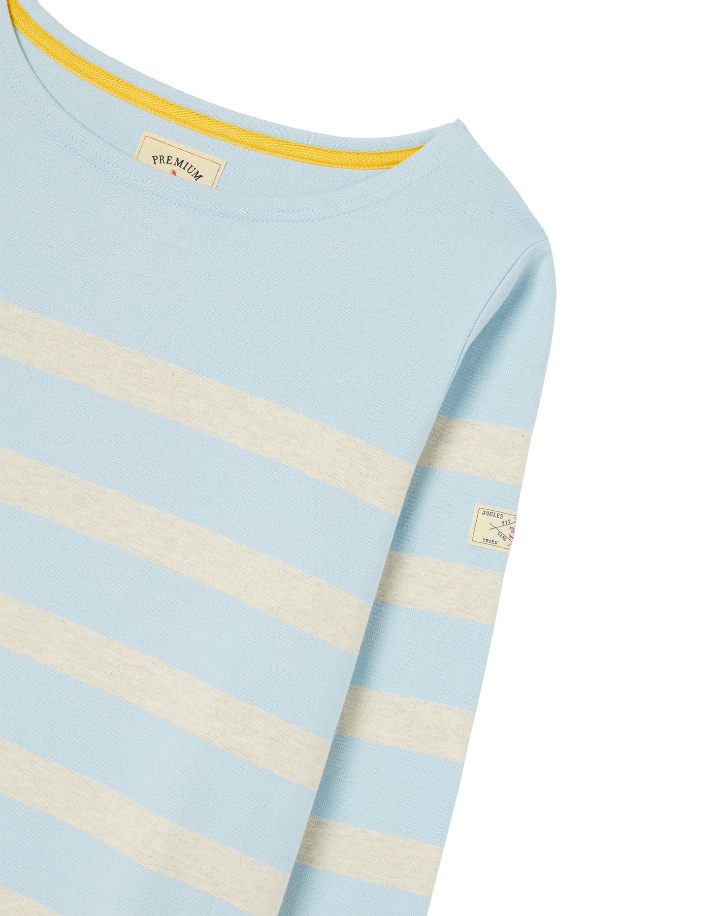 Harbour Stripe Long Sleeve Jersey Top - Blue Stripe