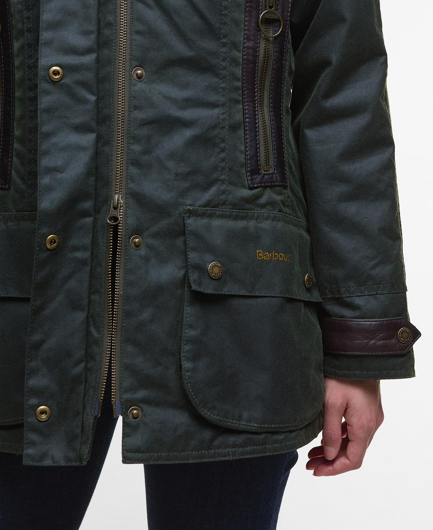 Ivy Waxed Jacket - Fern