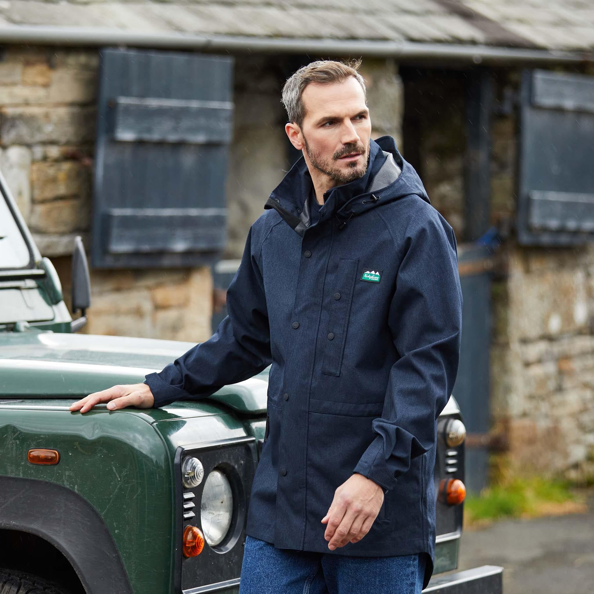 Men's Monsoon Light Jacket - Navy Marl