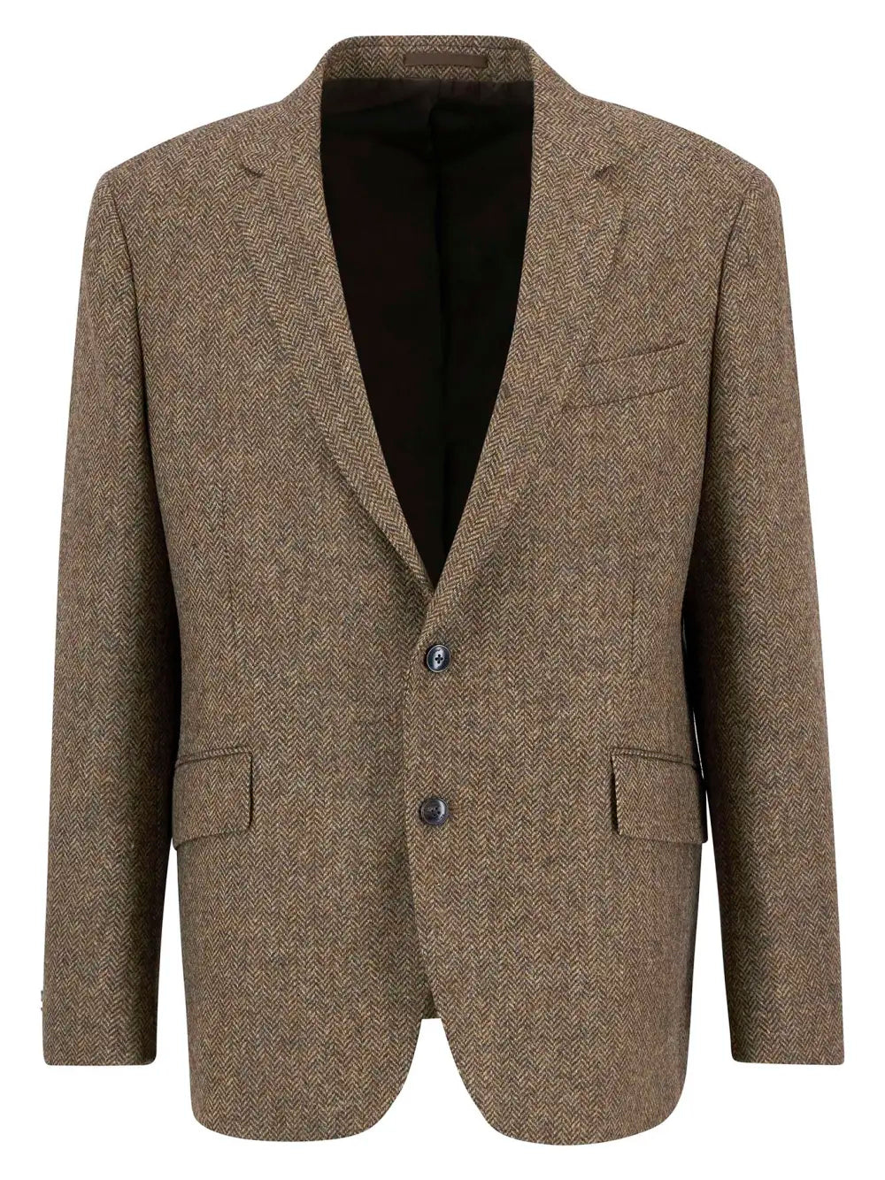 Firth Moons Herringbone Blazer - Brown