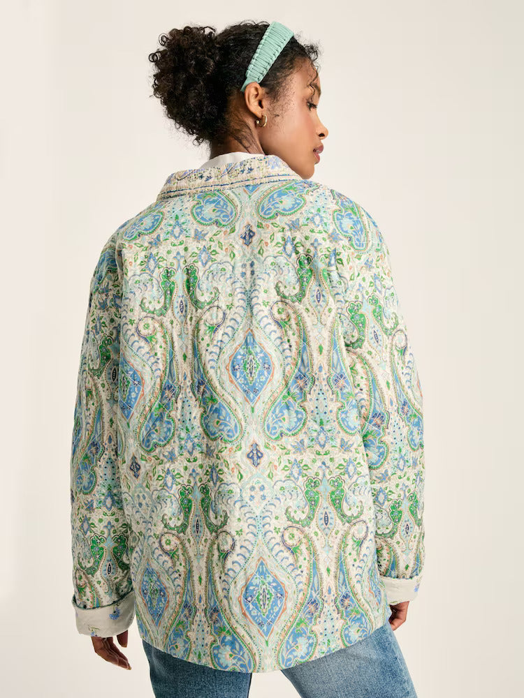 Blakeney Relaxed Fit Paisley Cotton Quilted Jacket