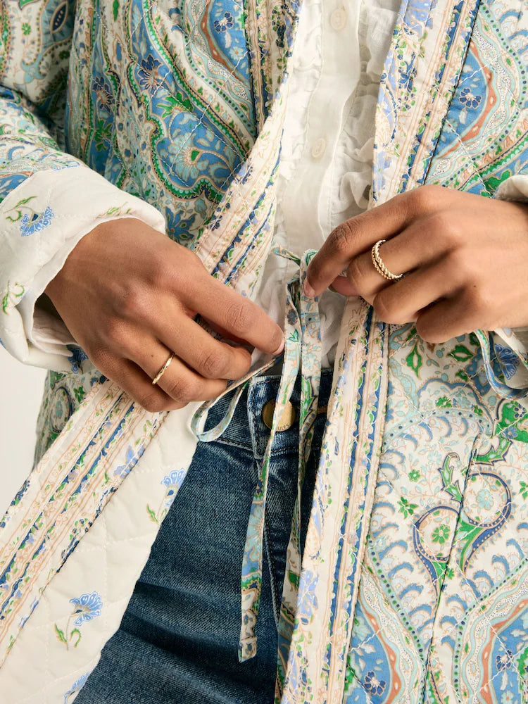 Blakeney Relaxed Fit Paisley Cotton Quilted Jacket