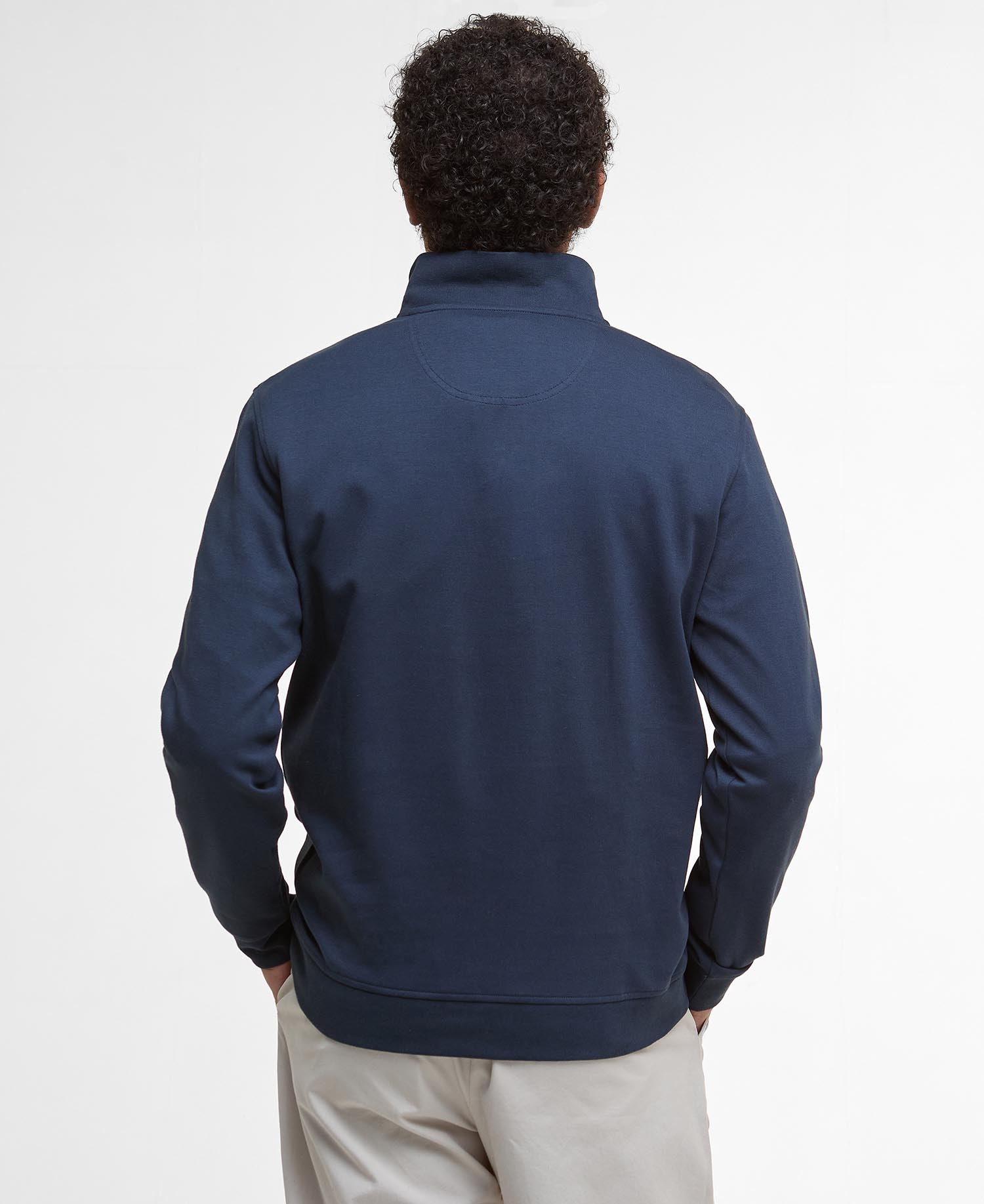 Lambeth Interlock Half-Zip Sweatshirt - Navy