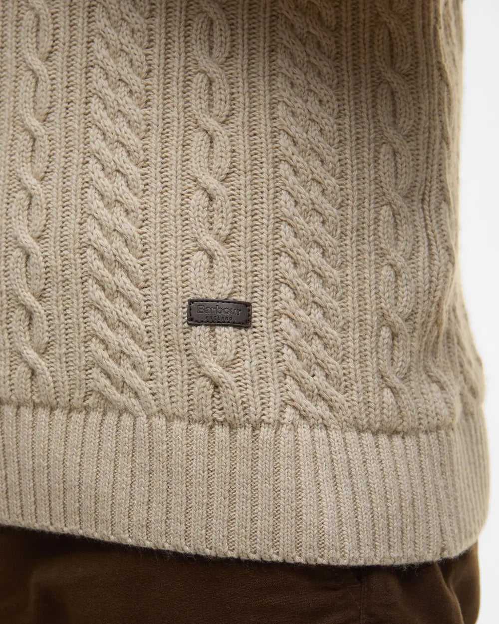 Lowfen Cable-Knit Jumper - Stone