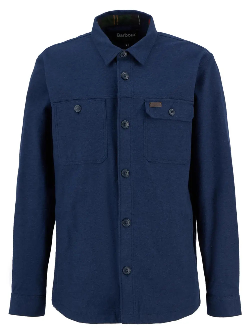 Giles Twill Overshirt - Navy