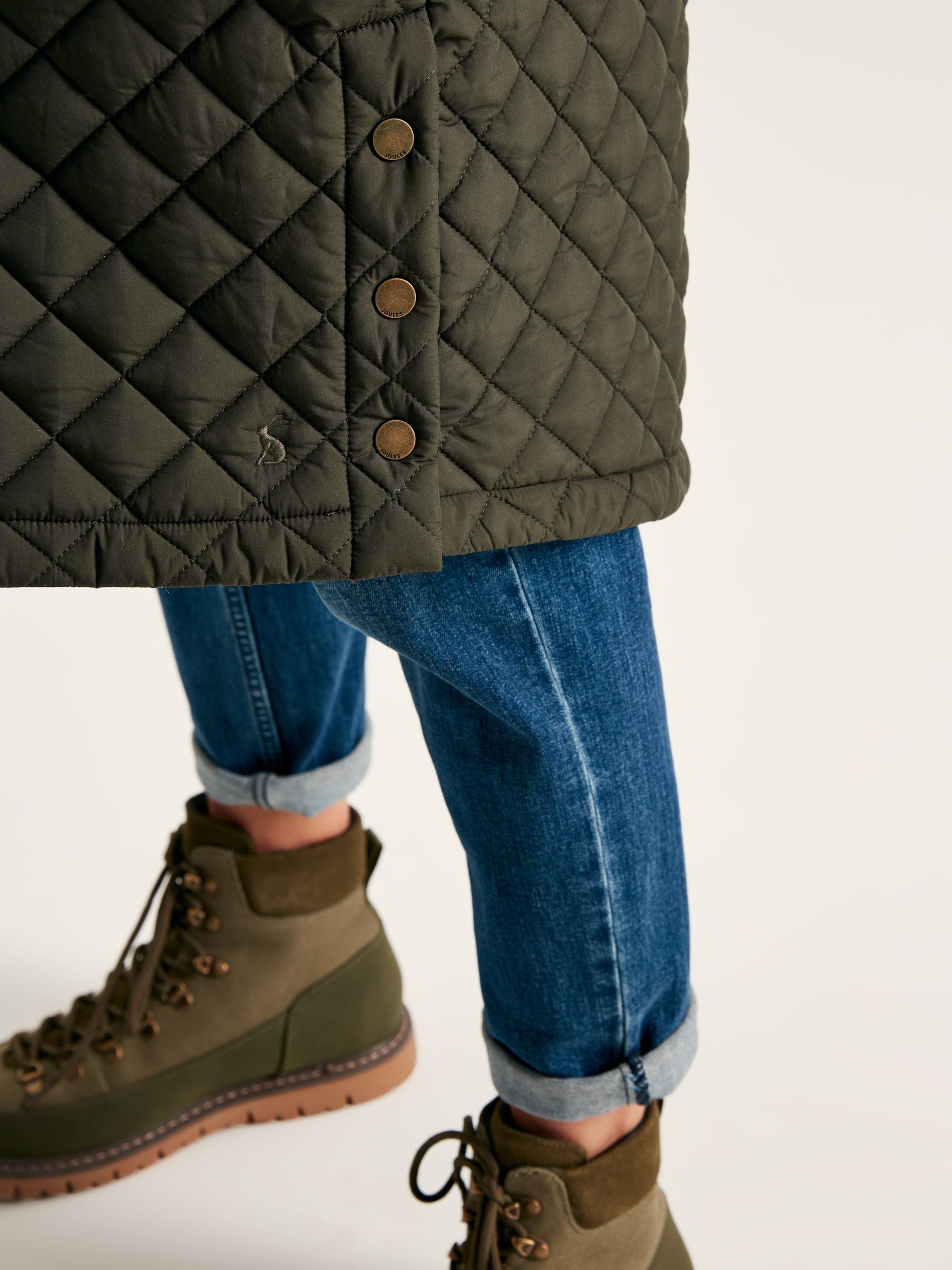 Chatsworth Showerproof Diamond Quilt Coat - Heritage Green
