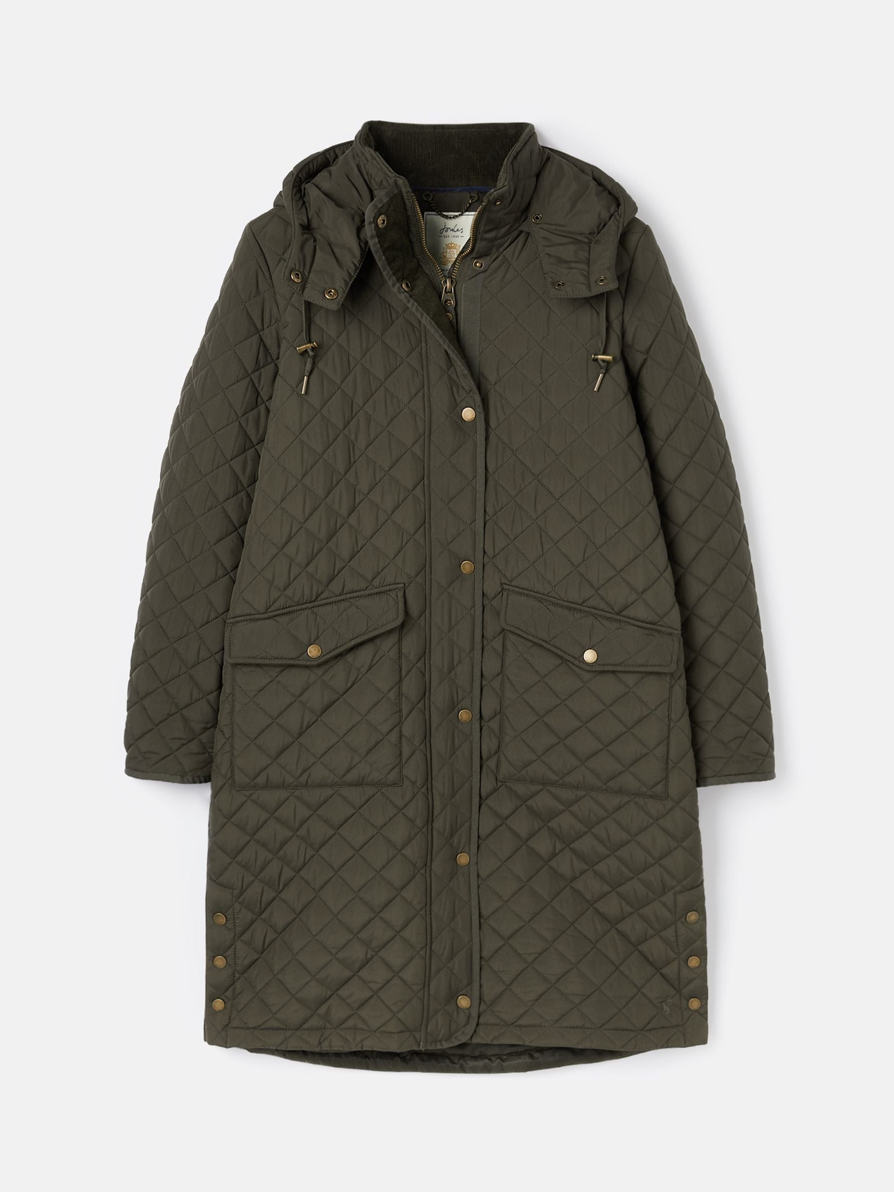 Chatsworth Showerproof Diamond Quilt Coat - Heritage Green