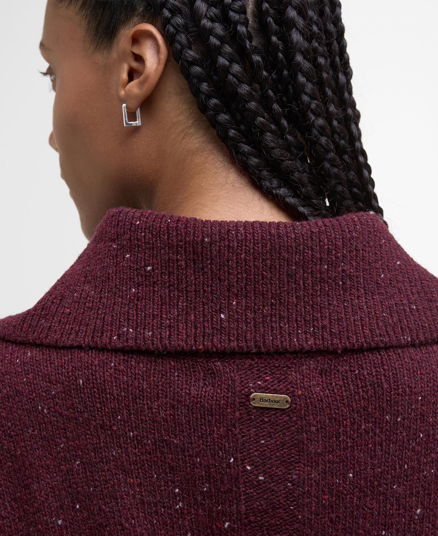 Lavensdale Half-Zip Jumper - Black Cherry