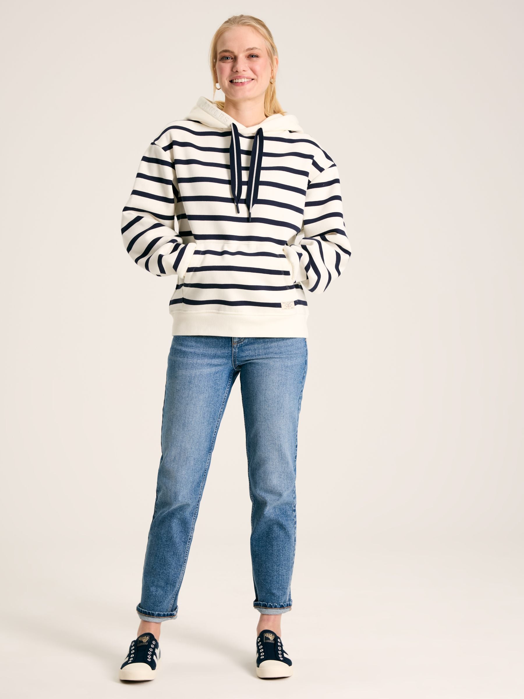 Milbourne Navy/White Hoodie