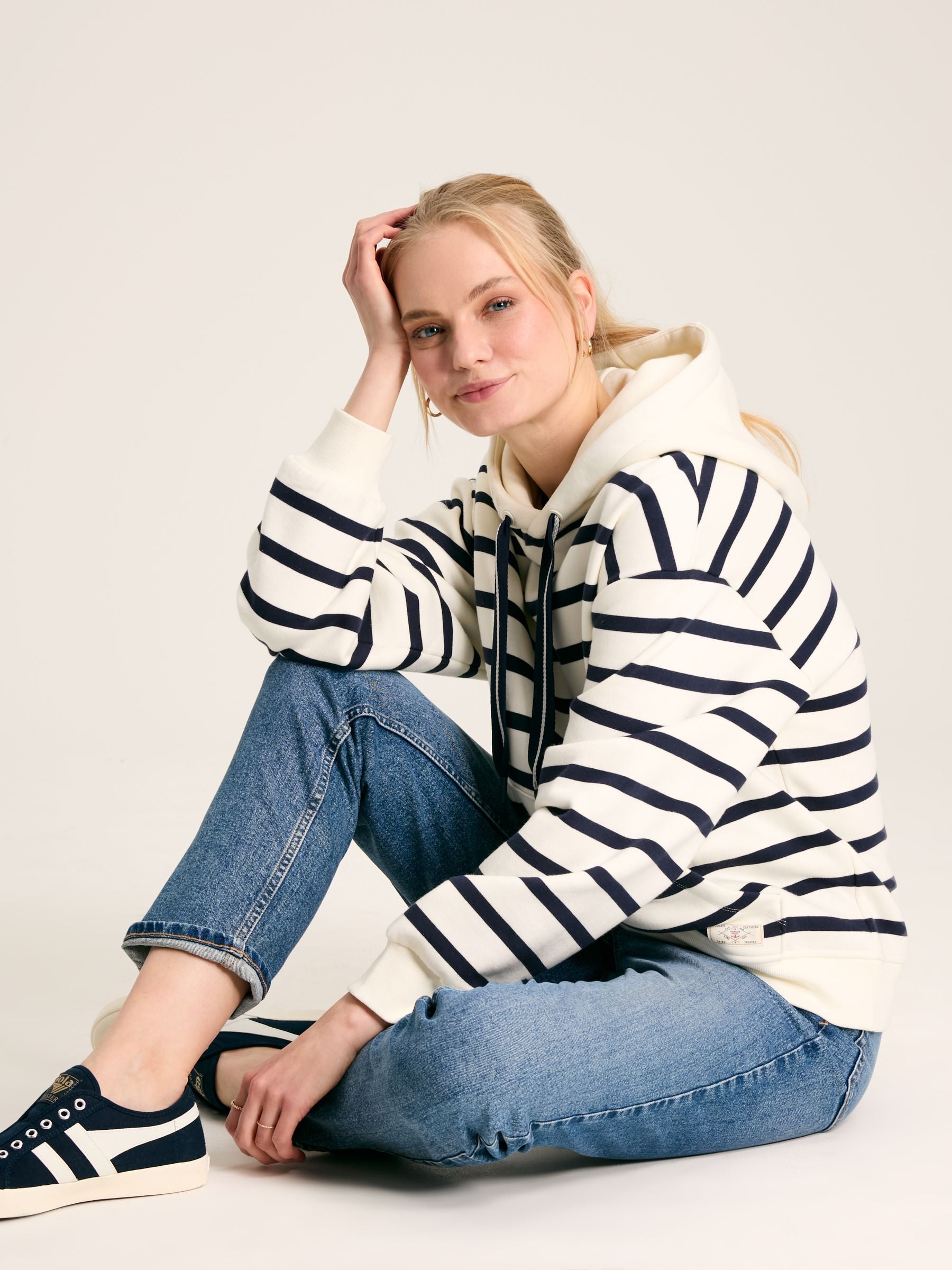 Milbourne Navy/White Hoodie
