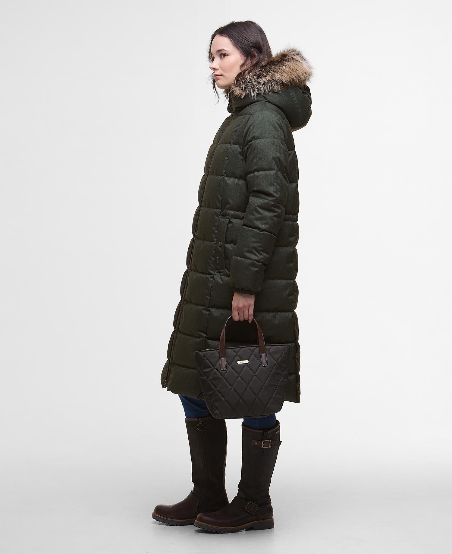 Marjoram Puffer Jacket - Olive/Classic