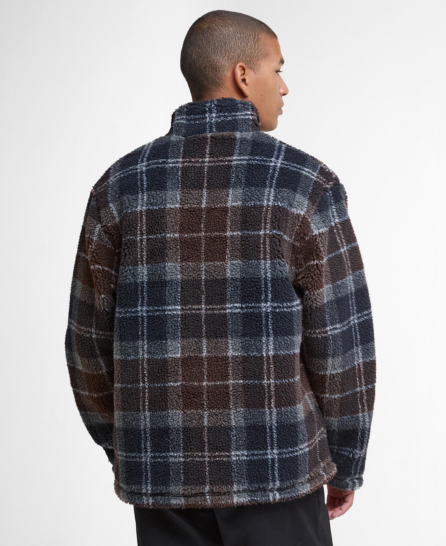 Tartan Sherpa Fleece - Midnight Oak Tartan
