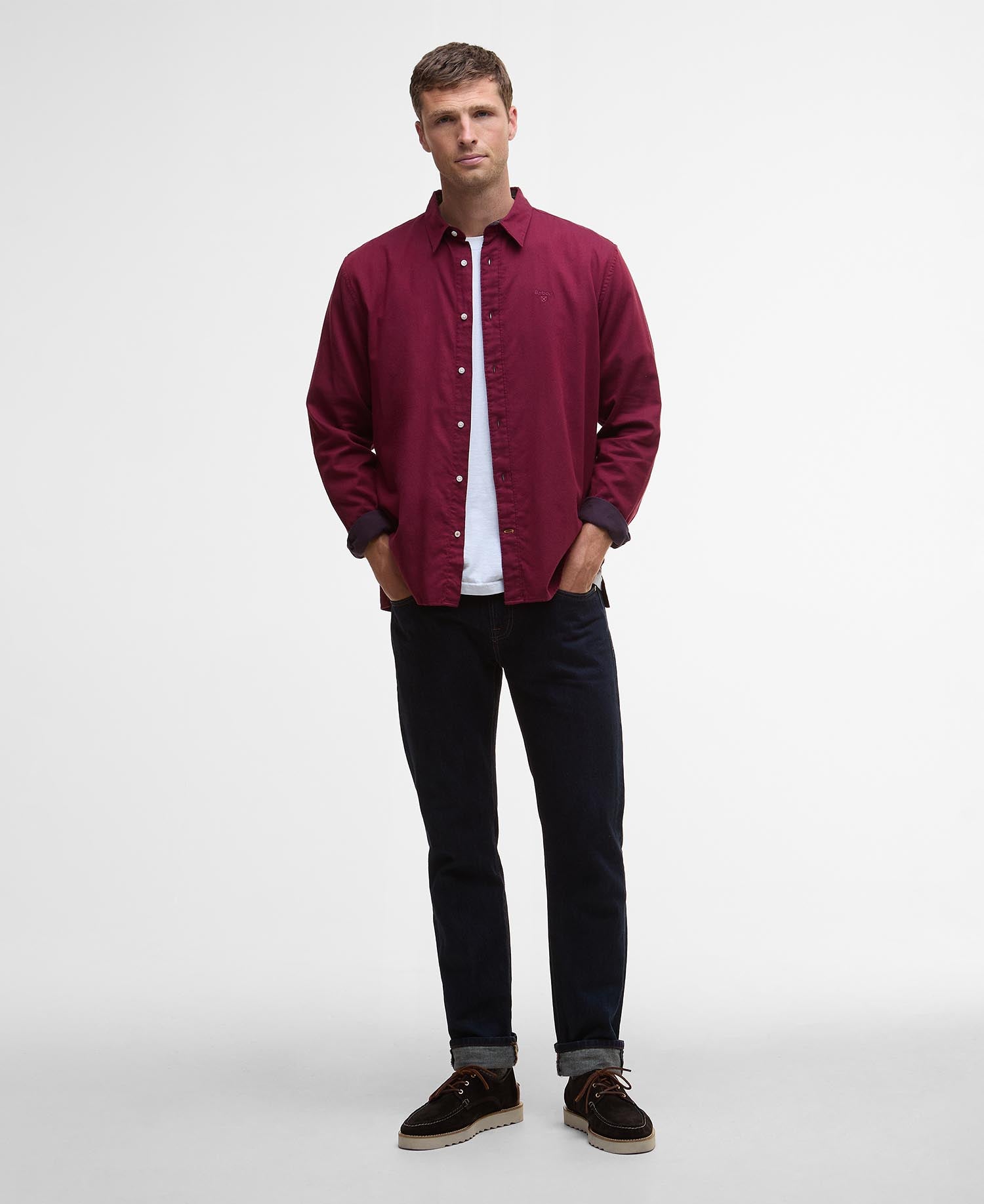 Sealane Relaxed Long-Sleeved Shirt - Biking Red