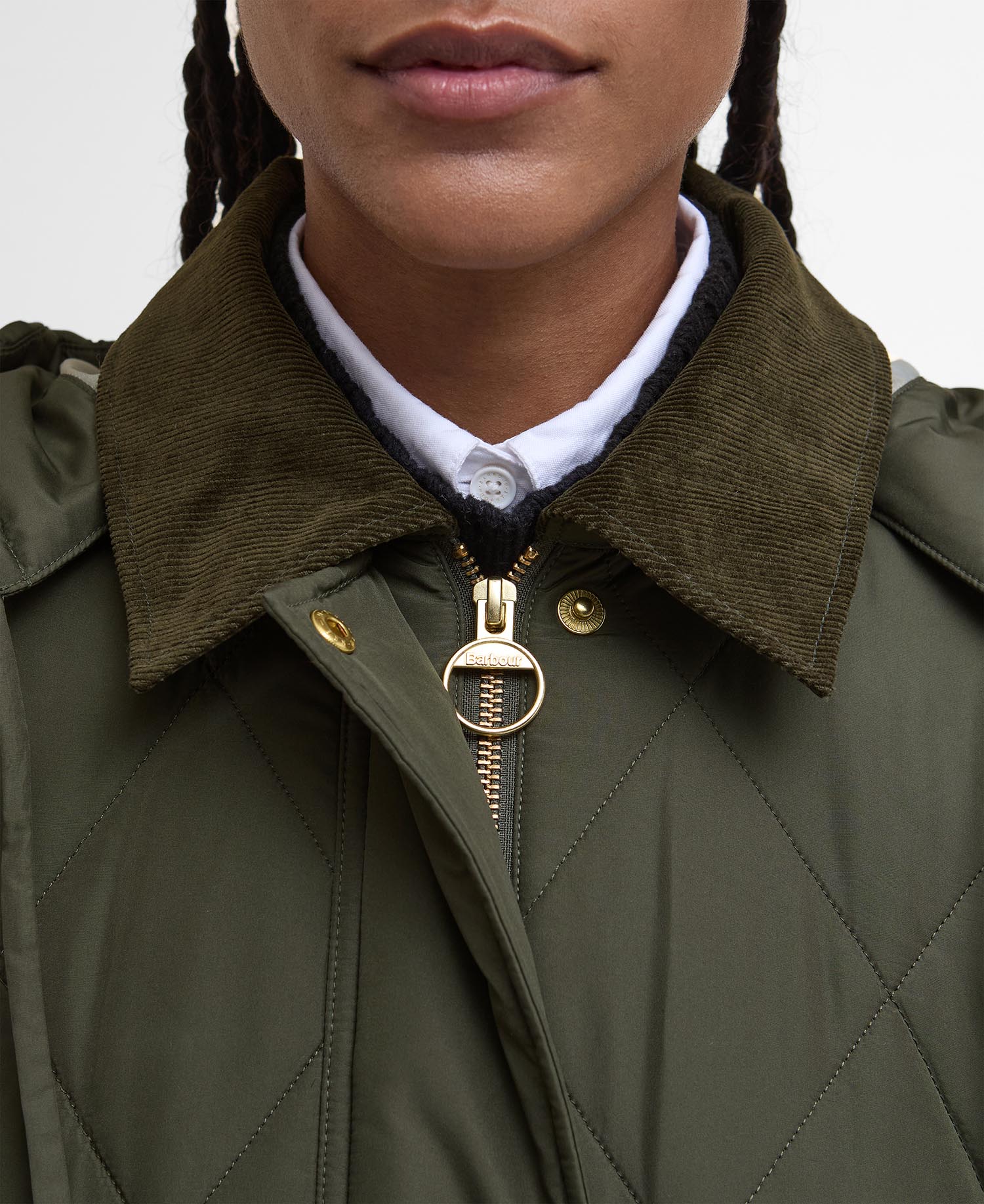 Meredith Quilted Jacket - Olive/Ancient Tartan