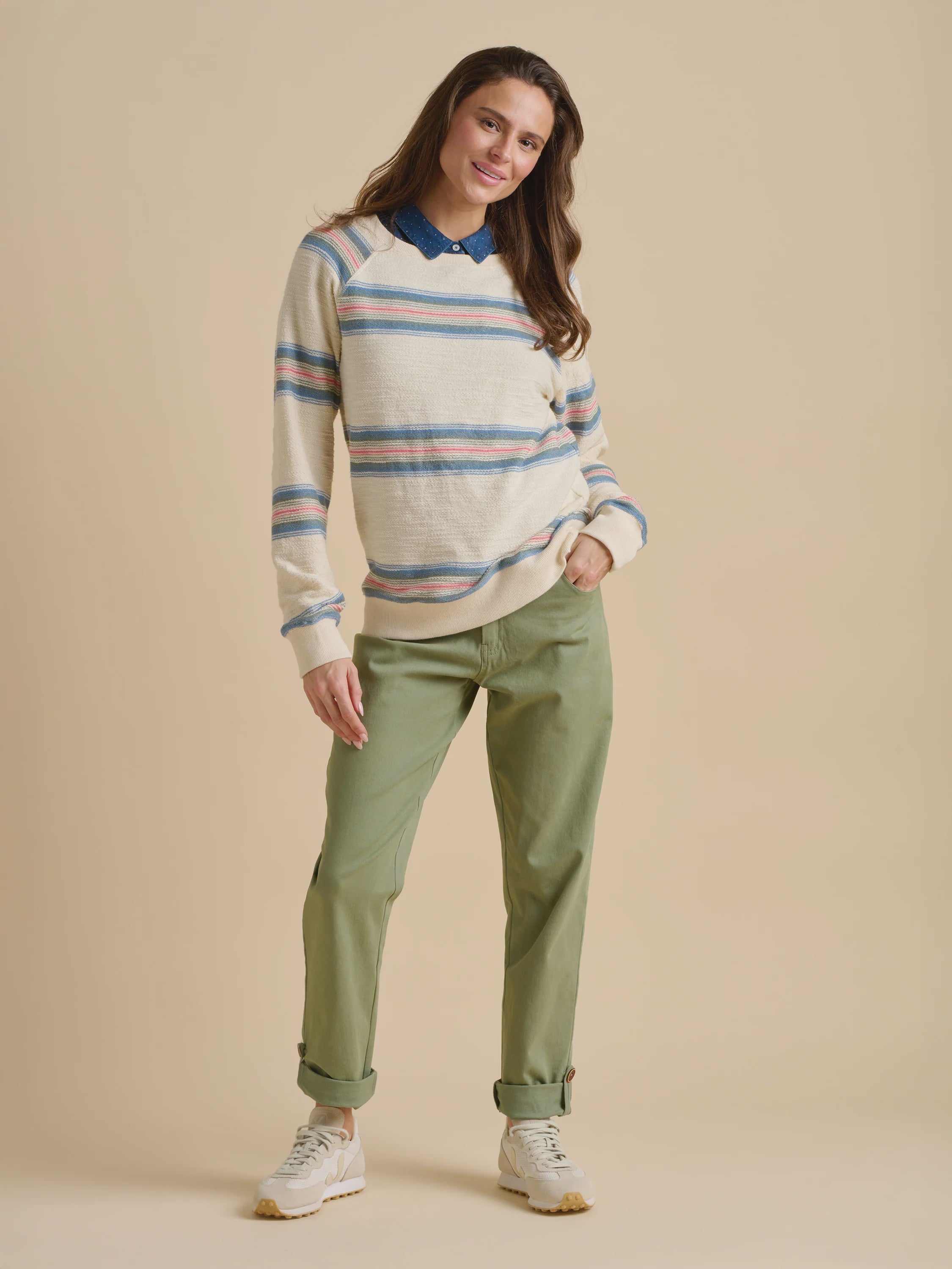 Harbour Stripe Crew Neck Sweatshirt