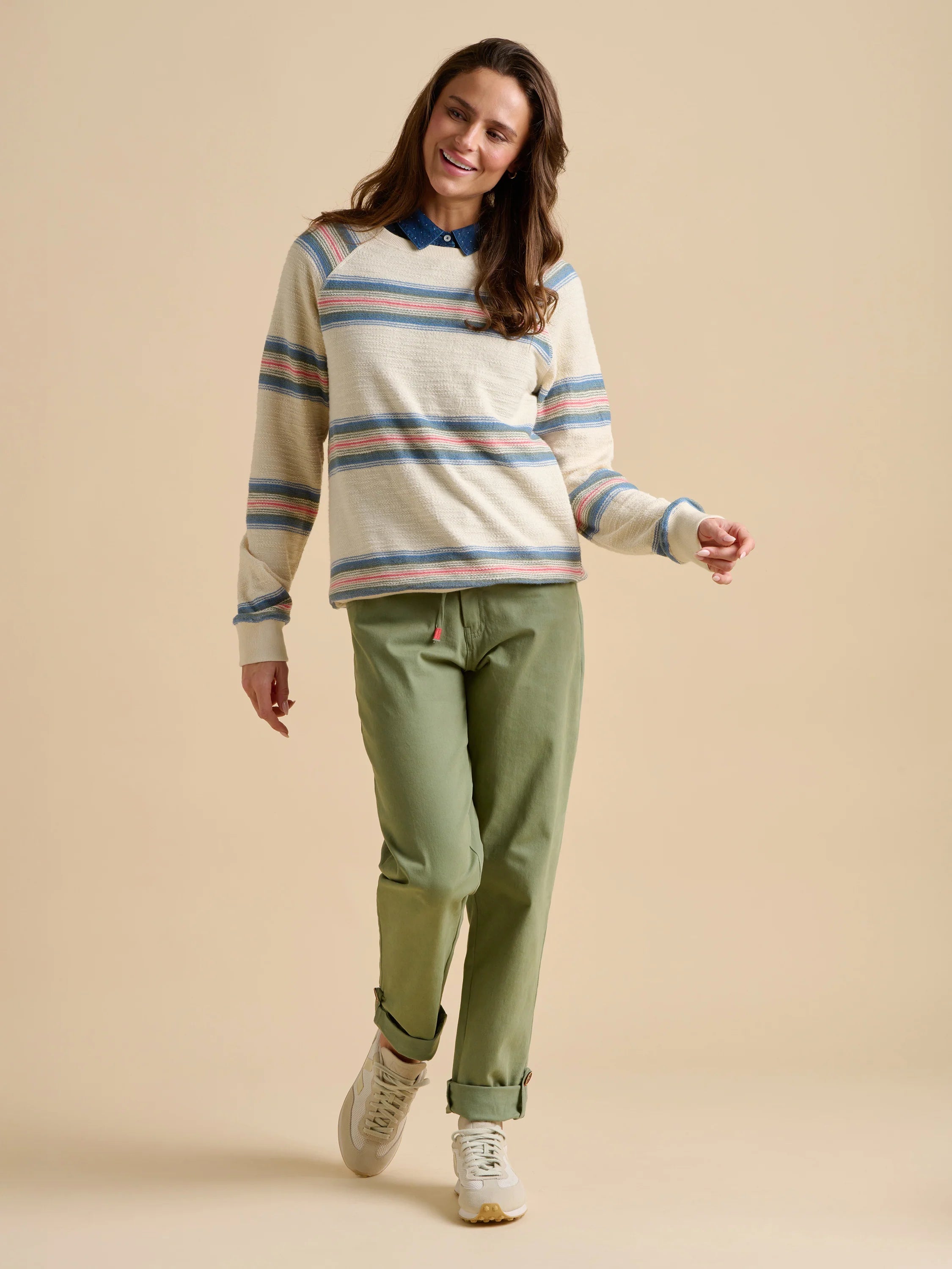 Harbour Stripe Crew Neck Sweatshirt