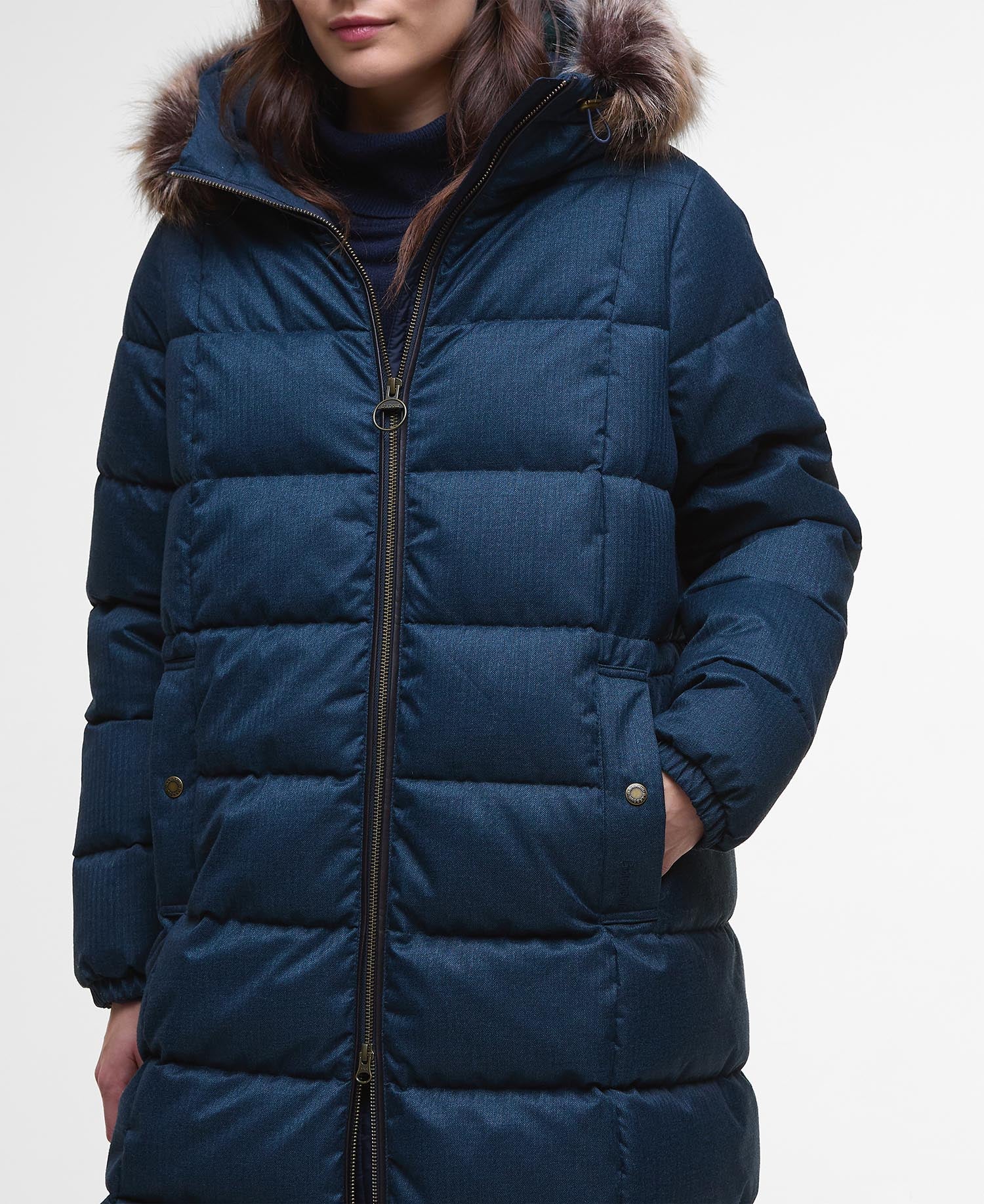Marjoram Puffer Jacket - Dark Navy/Blackwatch