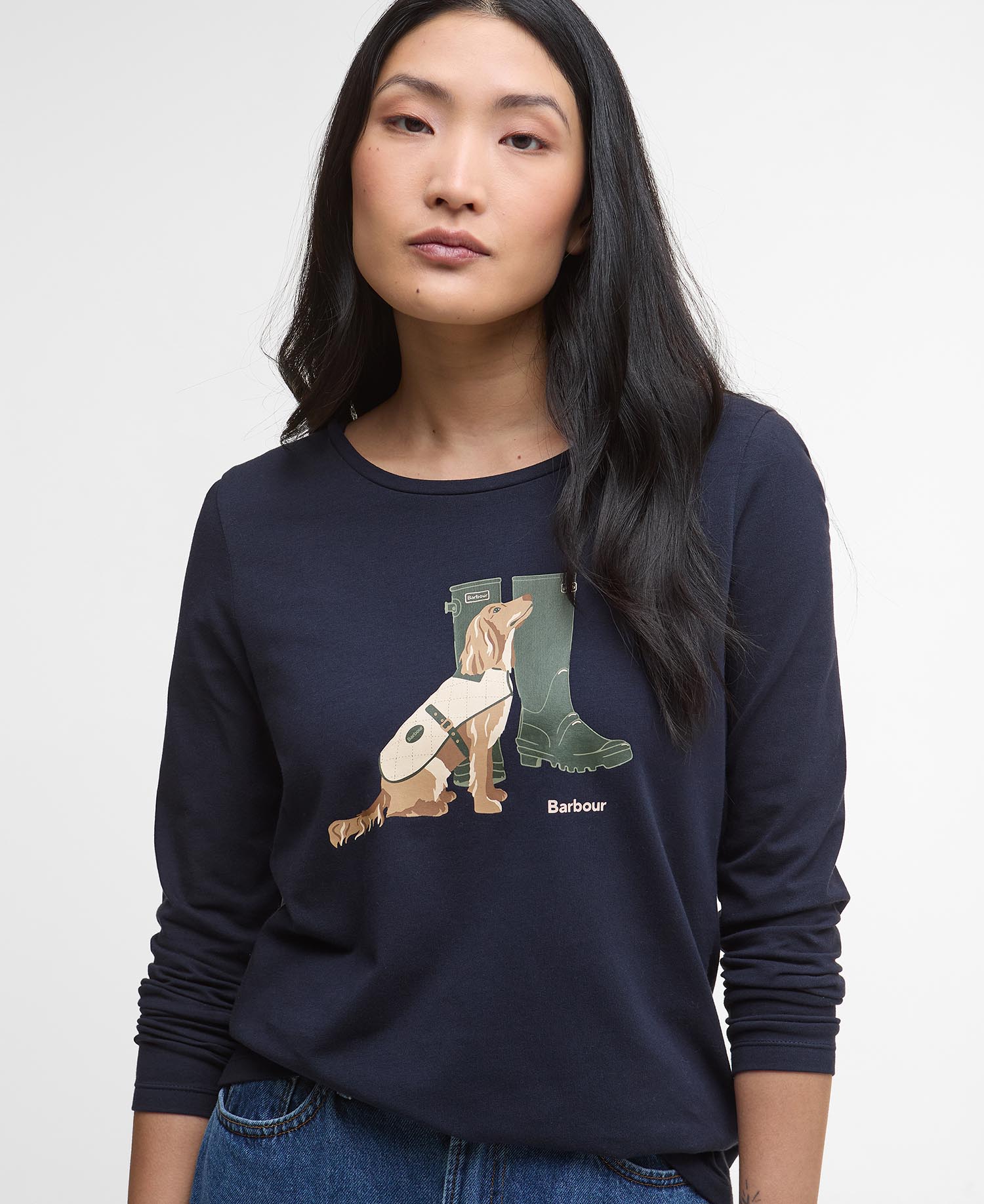 Hedley Long-Sleeved T-Shirt - Navy