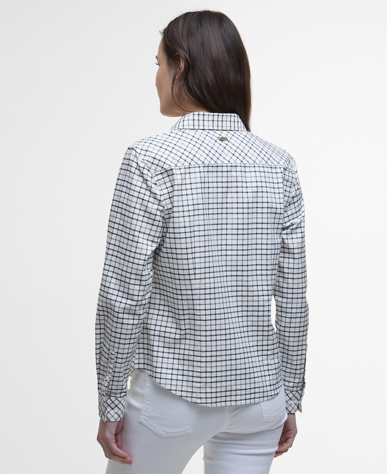 Woodside Tailored Long-Sleeved Shirt - Navy Check