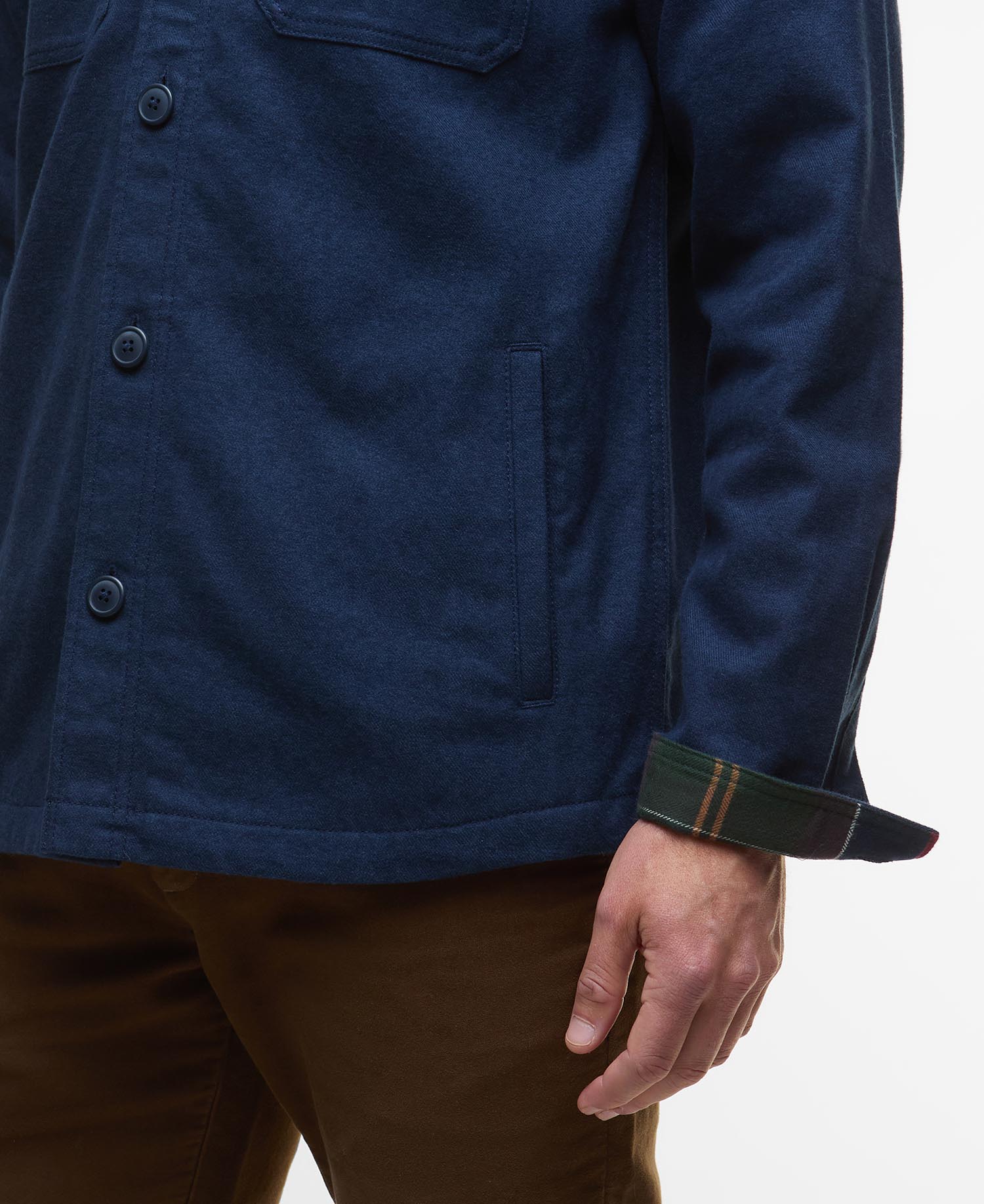 Giles Twill Overshirt - Navy