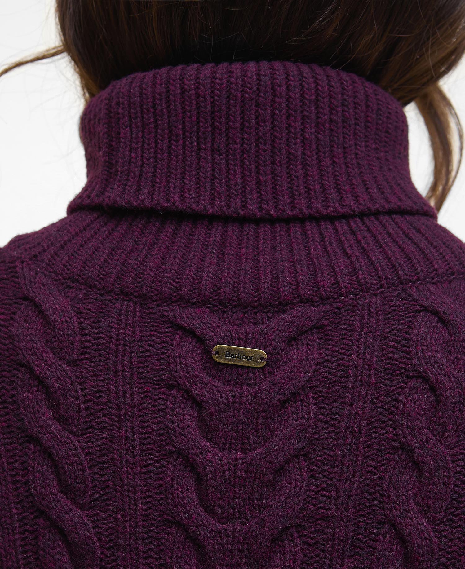 Embleton Rollneck Jumper - Black Cherry
