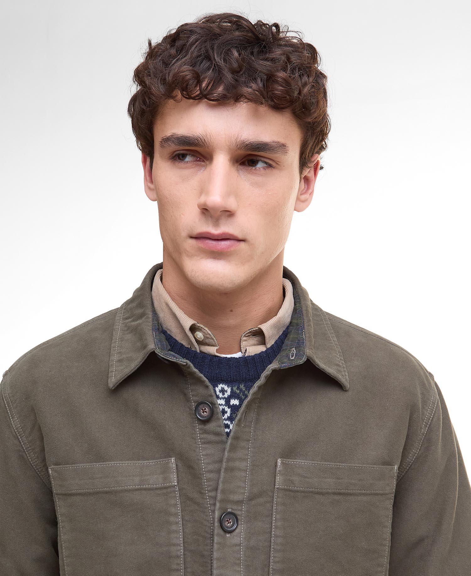 Moleskin Overshirt - Dark Olive