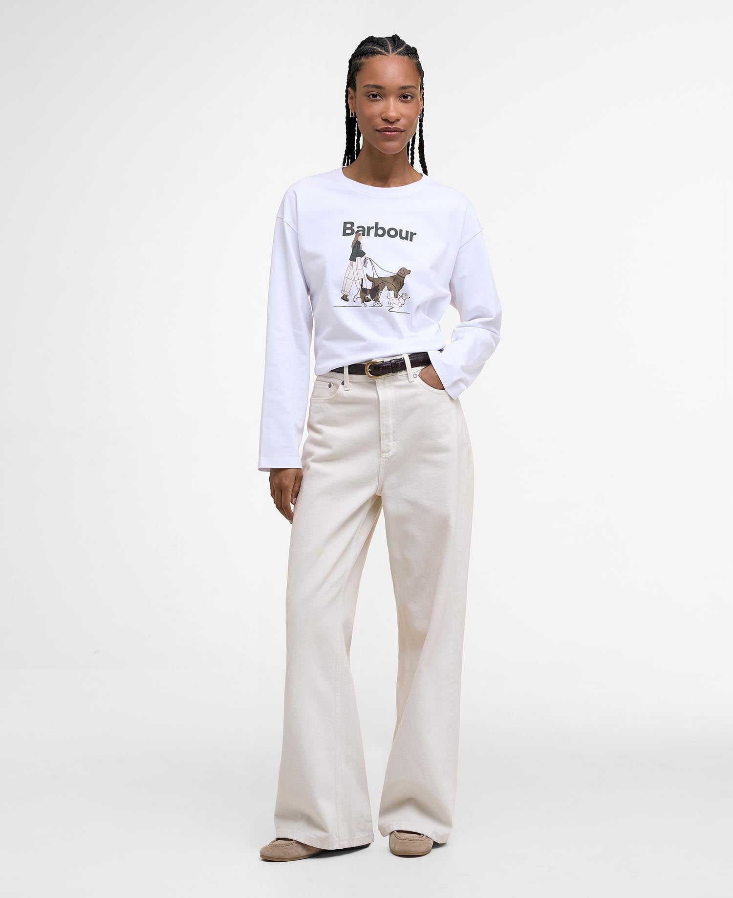 Woodhouse Long-Sleeved T-Shirt - White