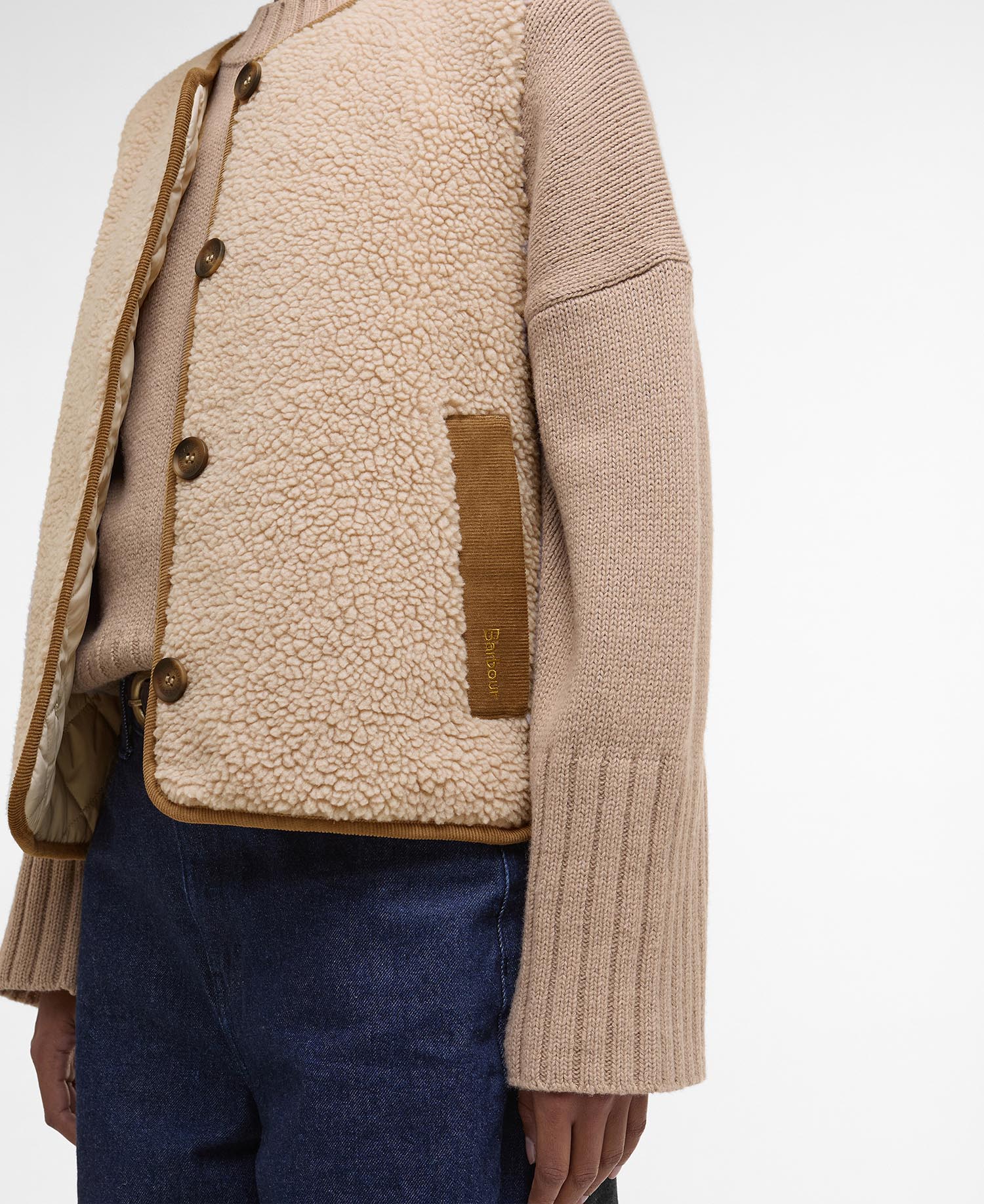 Luciana Fleece Gilet - Natural