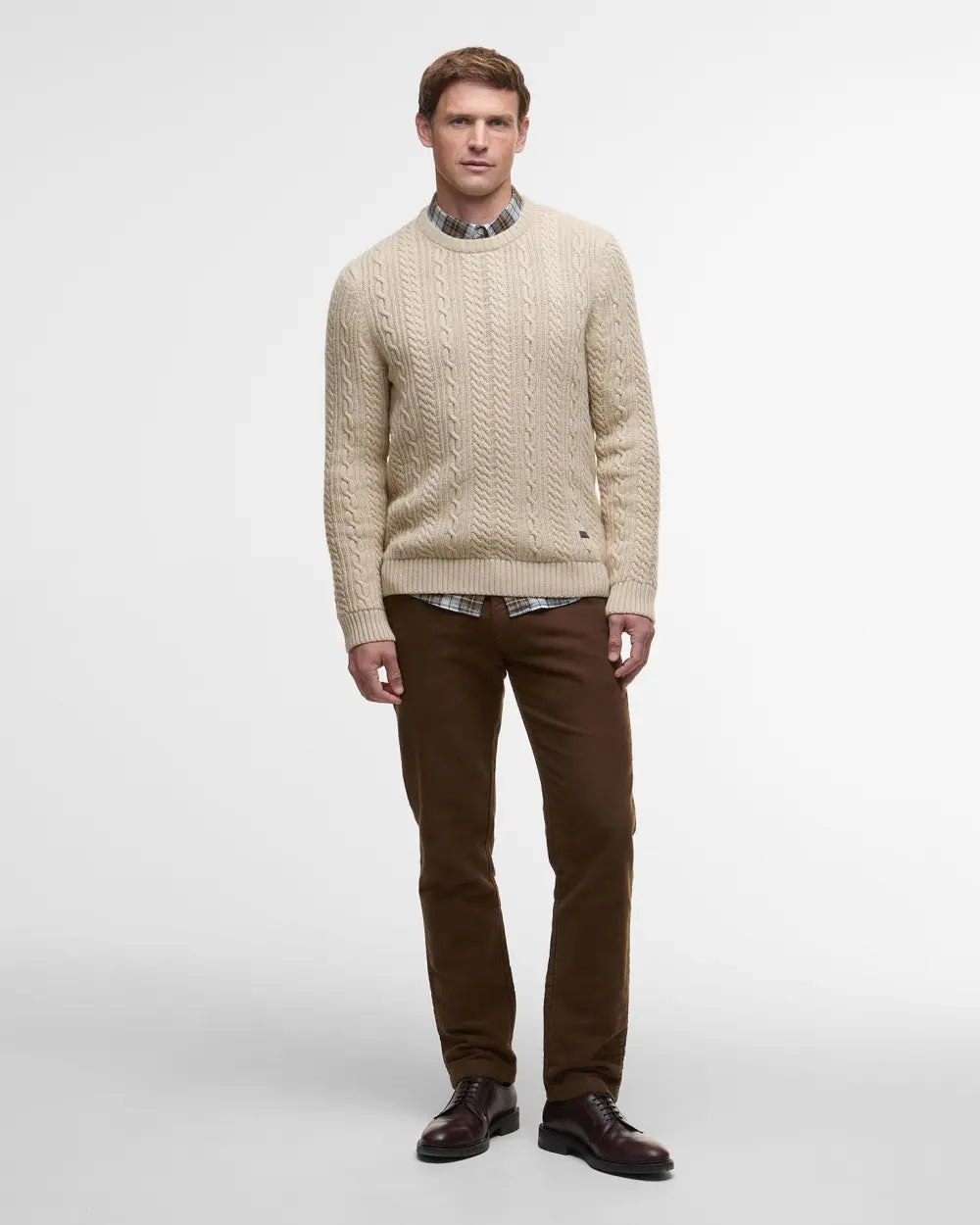 Lowfen Cable-Knit Jumper - Stone