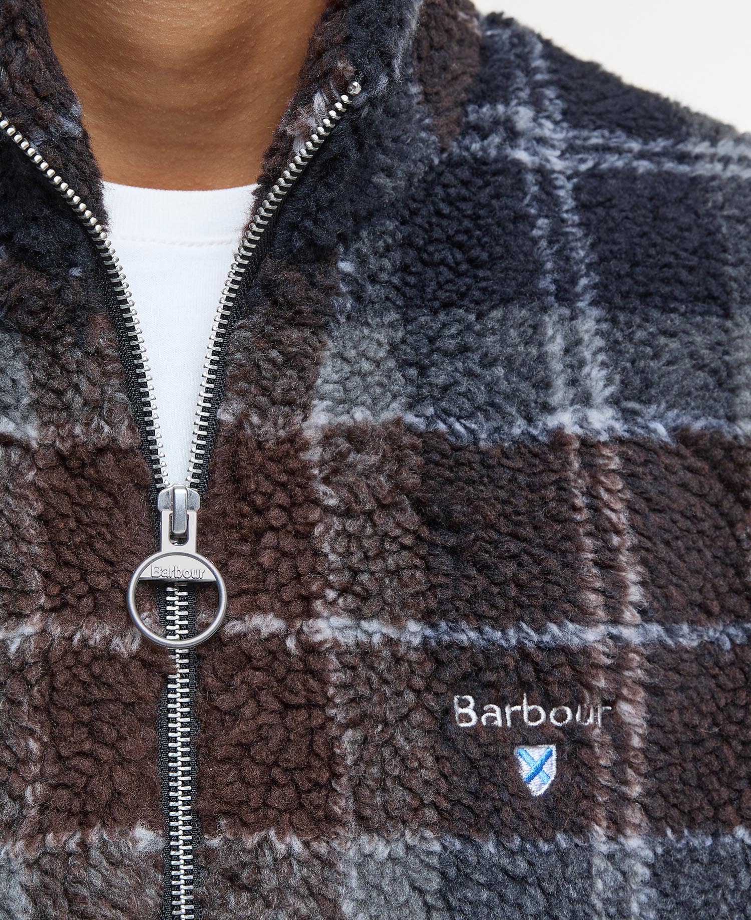 Tartan Sherpa Fleece - Midnight Oak Tartan