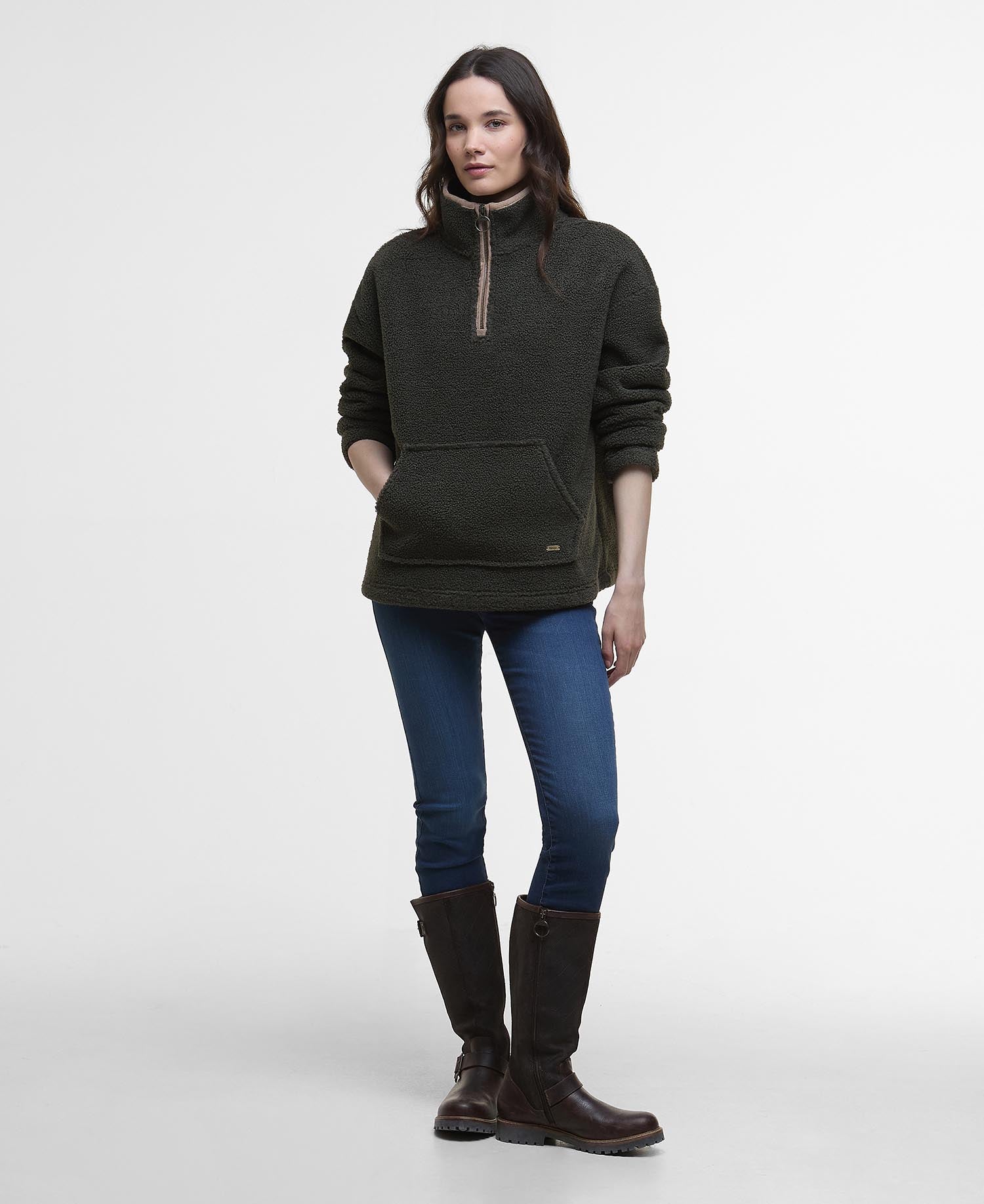 Bamburgh Half-Zip Fleece - Olive