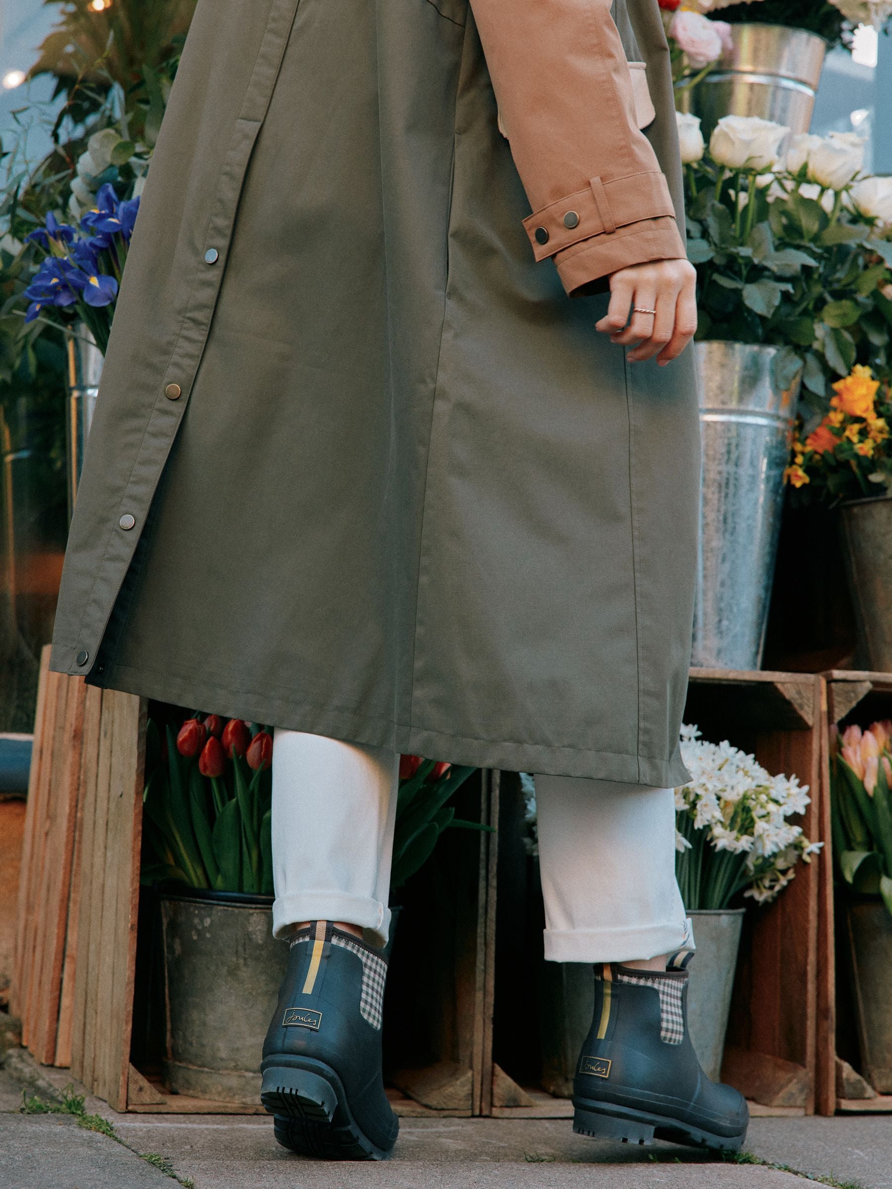 Kennington Brown & Khaki Waterproof Trench Coat