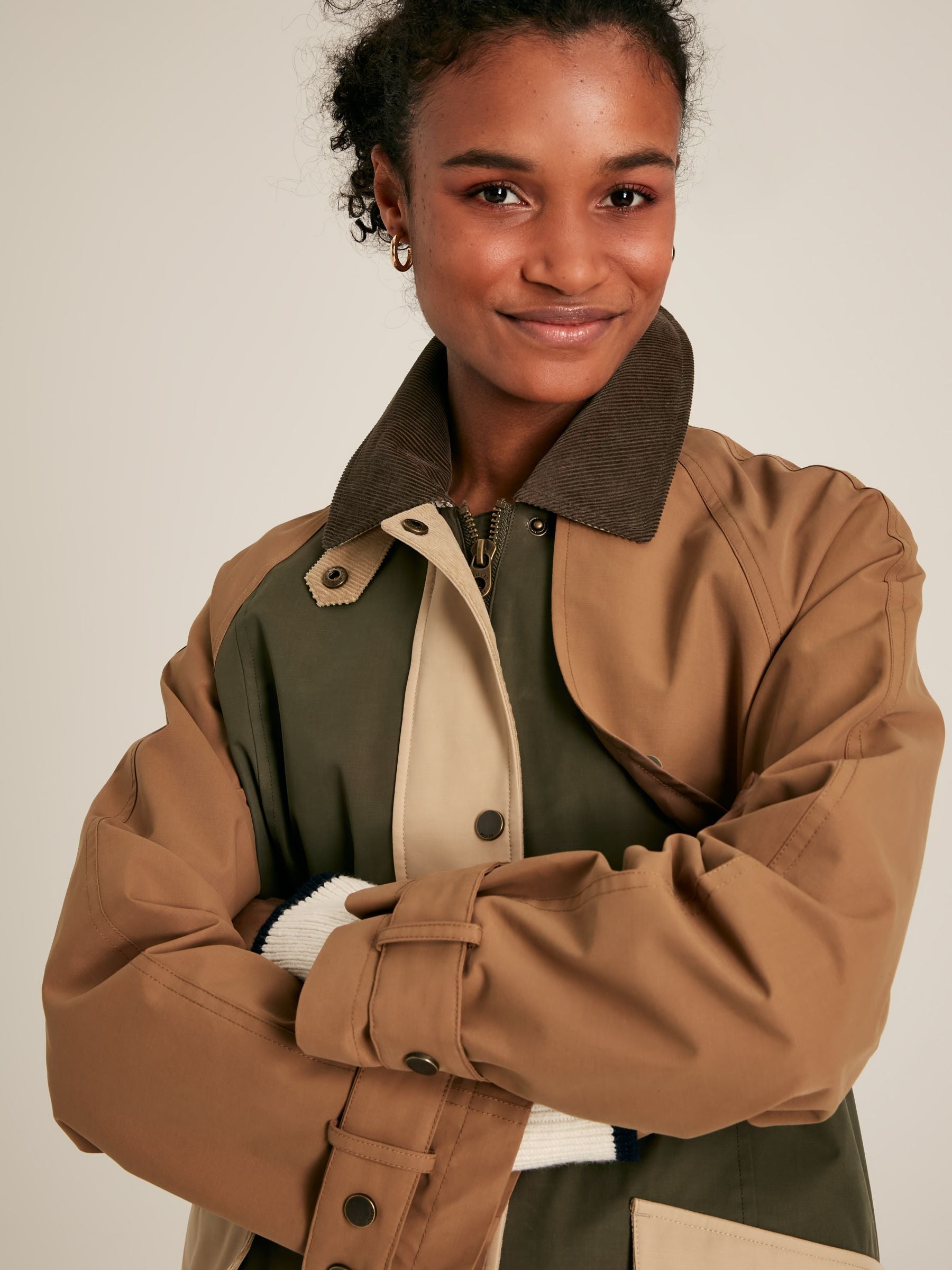 Kennington Brown & Khaki Waterproof Trench Coat