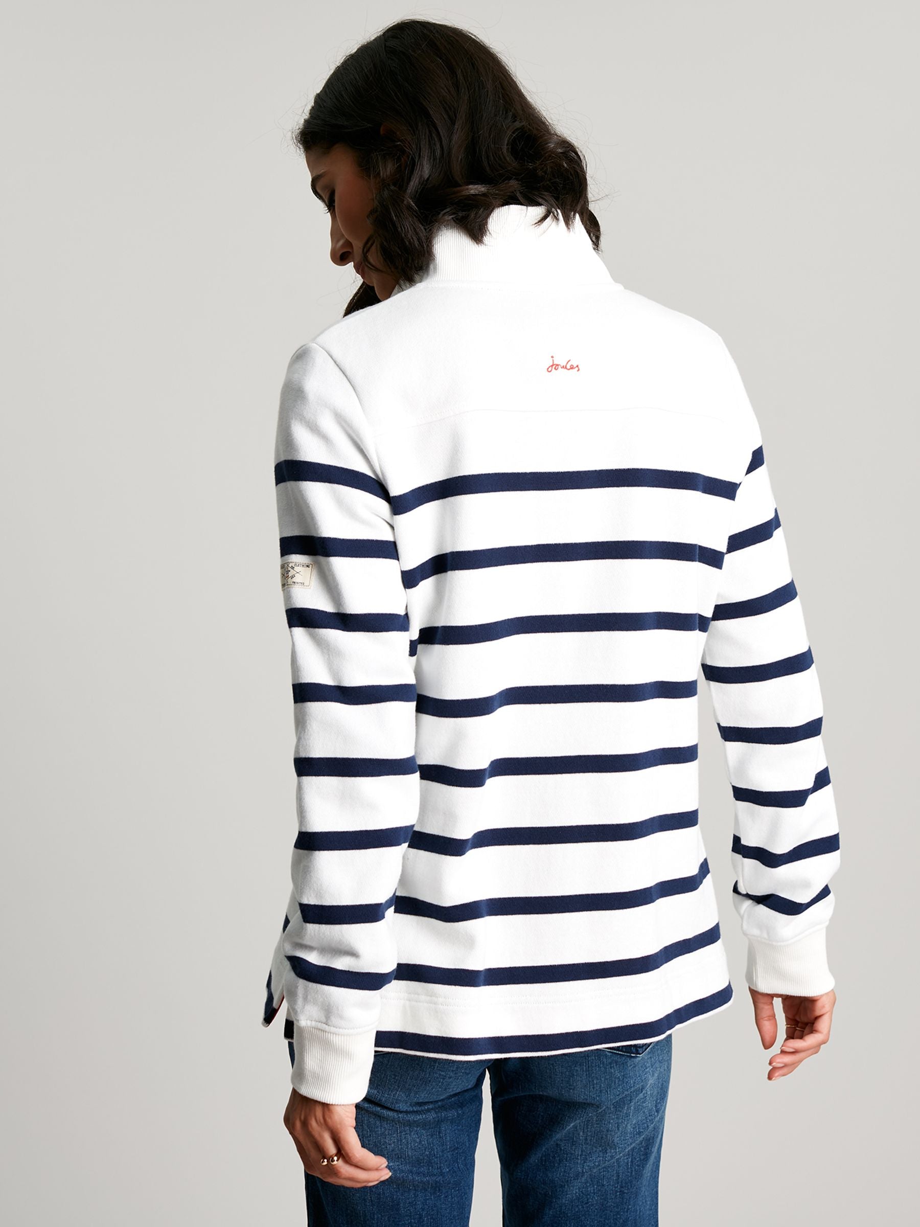 Southwold Sweatshirt - Navy Cream Stripe