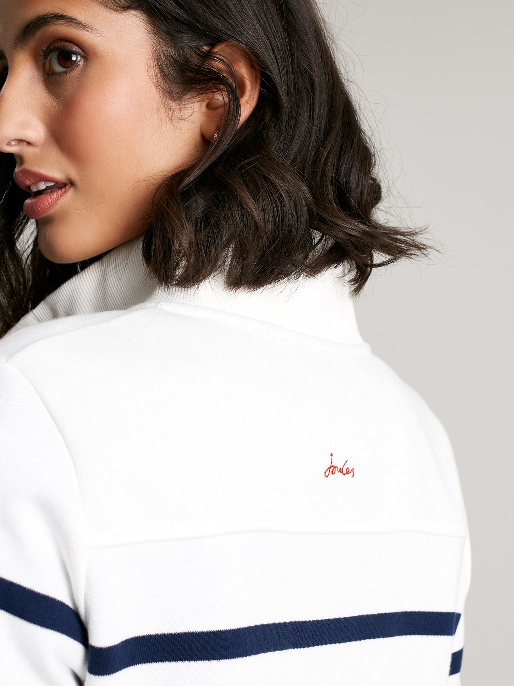 Southwold Sweatshirt - Navy Cream Stripe