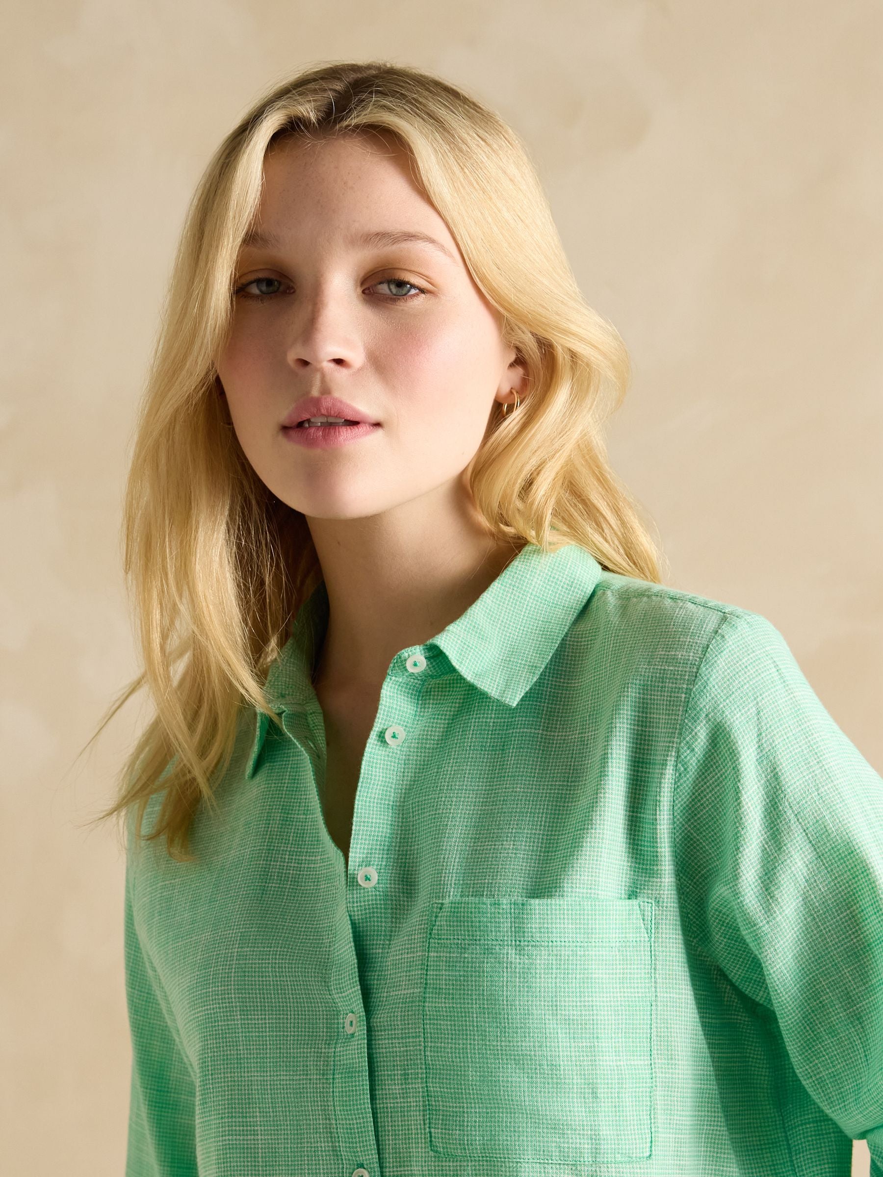 Ida Green Cotton Shirt
