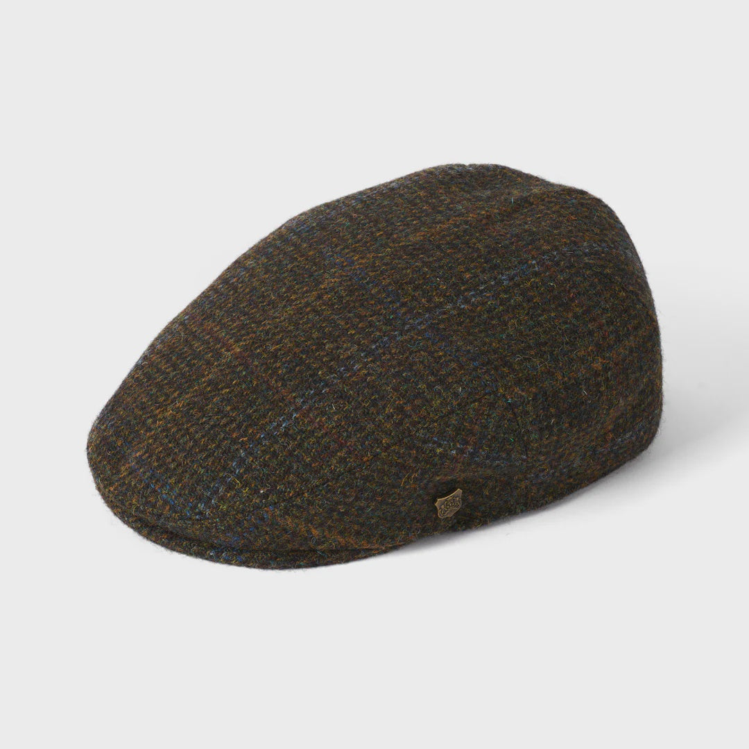 Stornoway Tweed Flat Cap - Green 5080