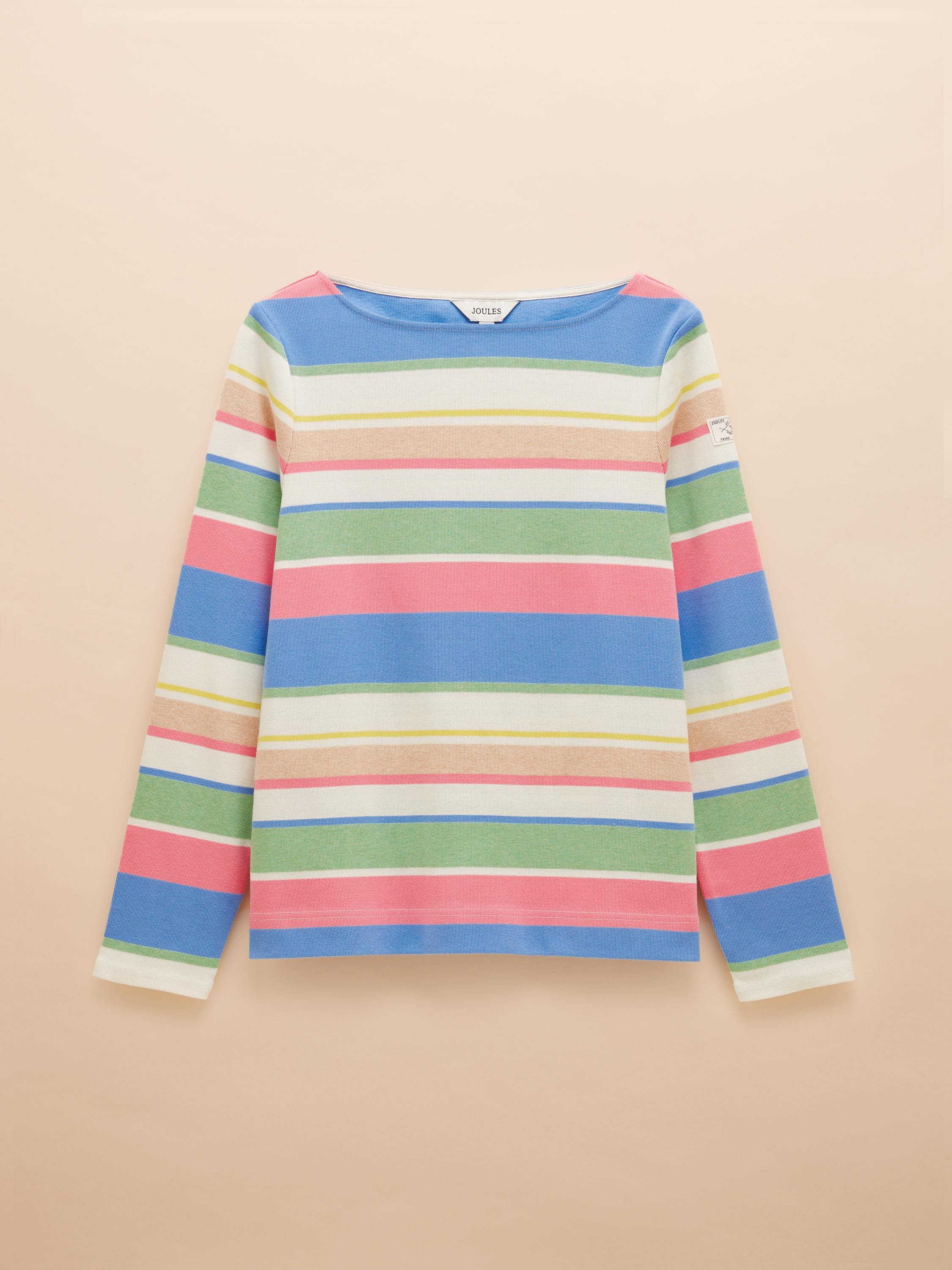 Harbour Boat Neck Printed Top Multi