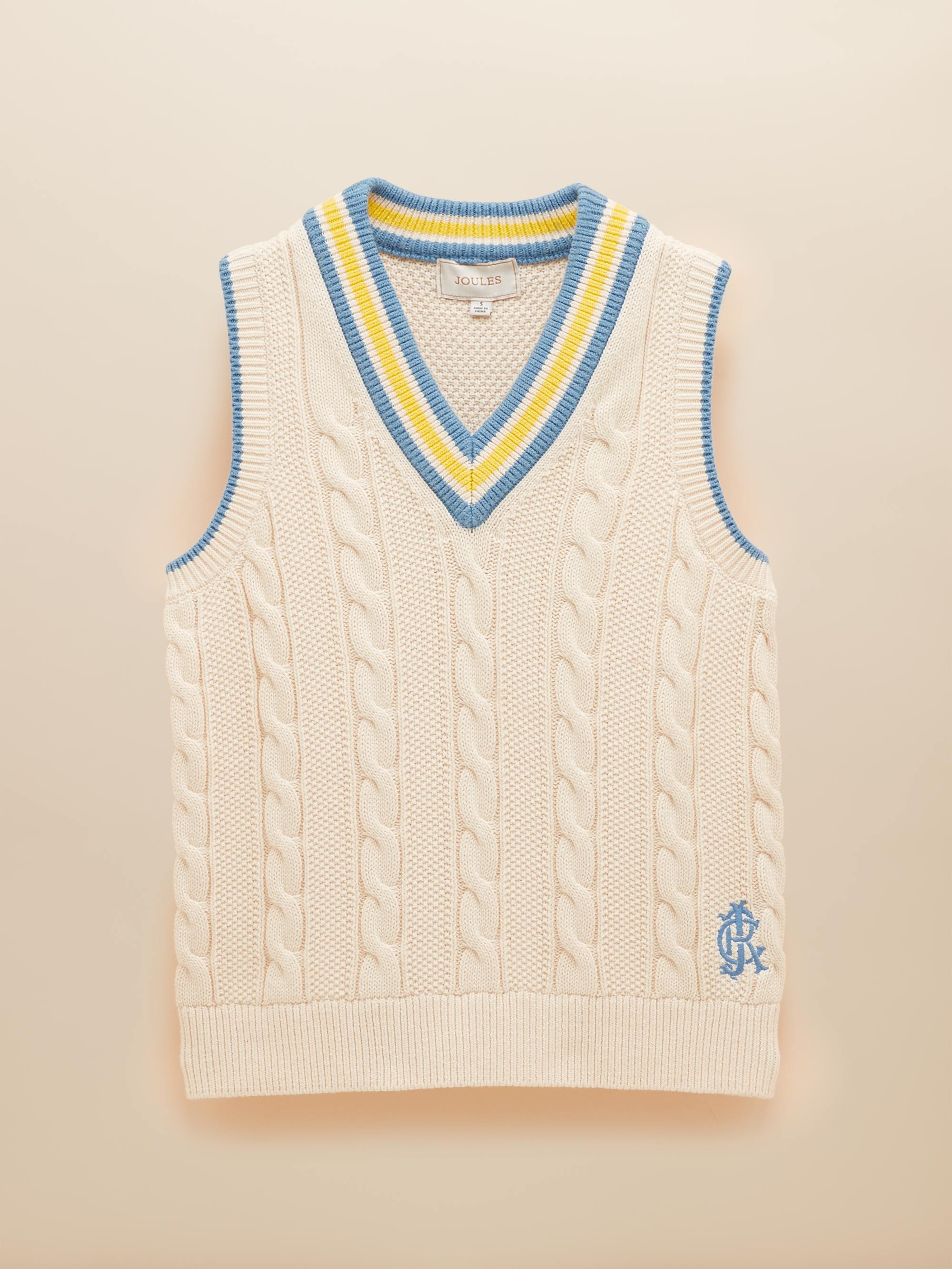 Deuce Cream Cable Knit Vest