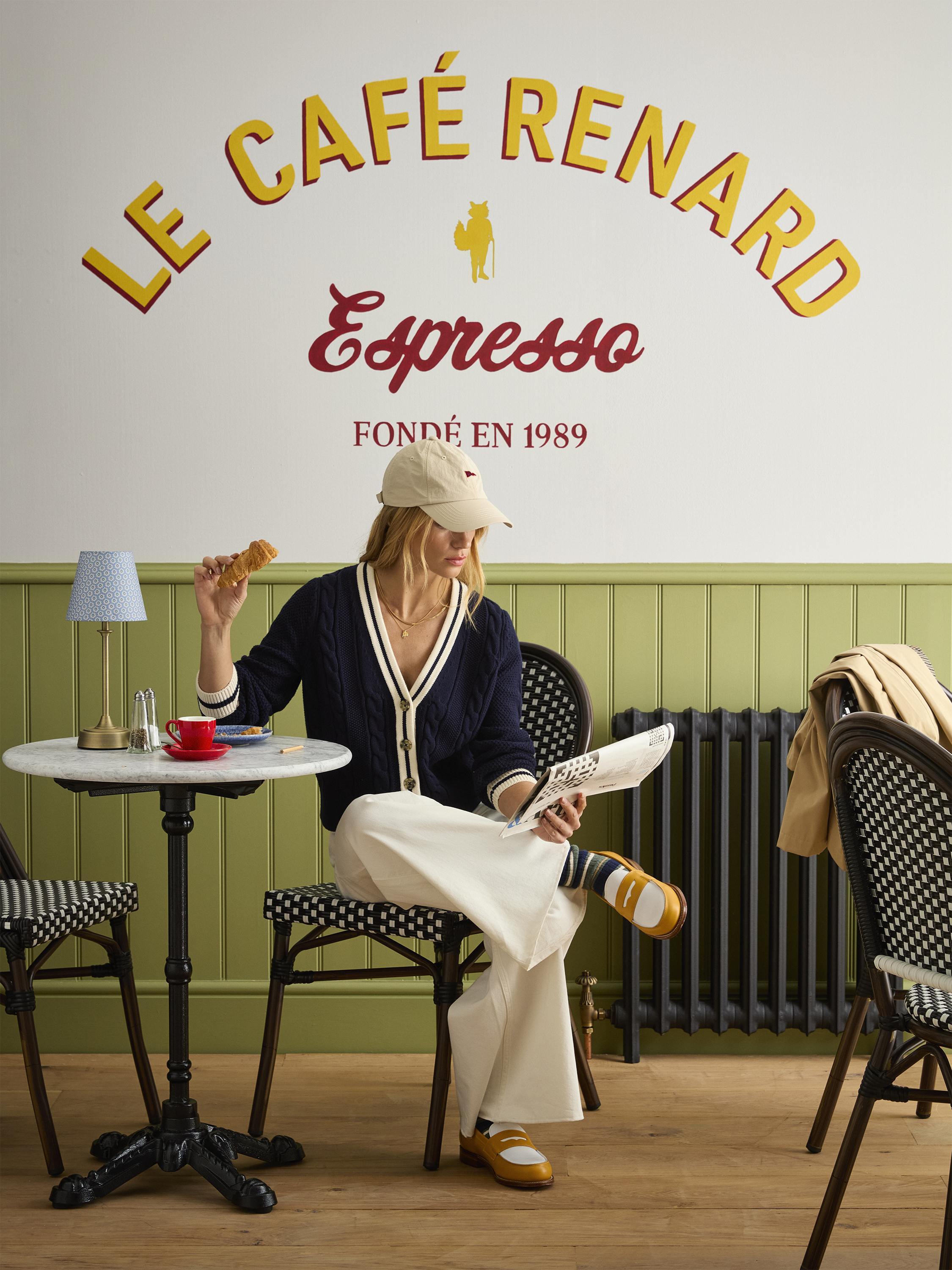 Centre Court Navy Cable Knit Cardigan