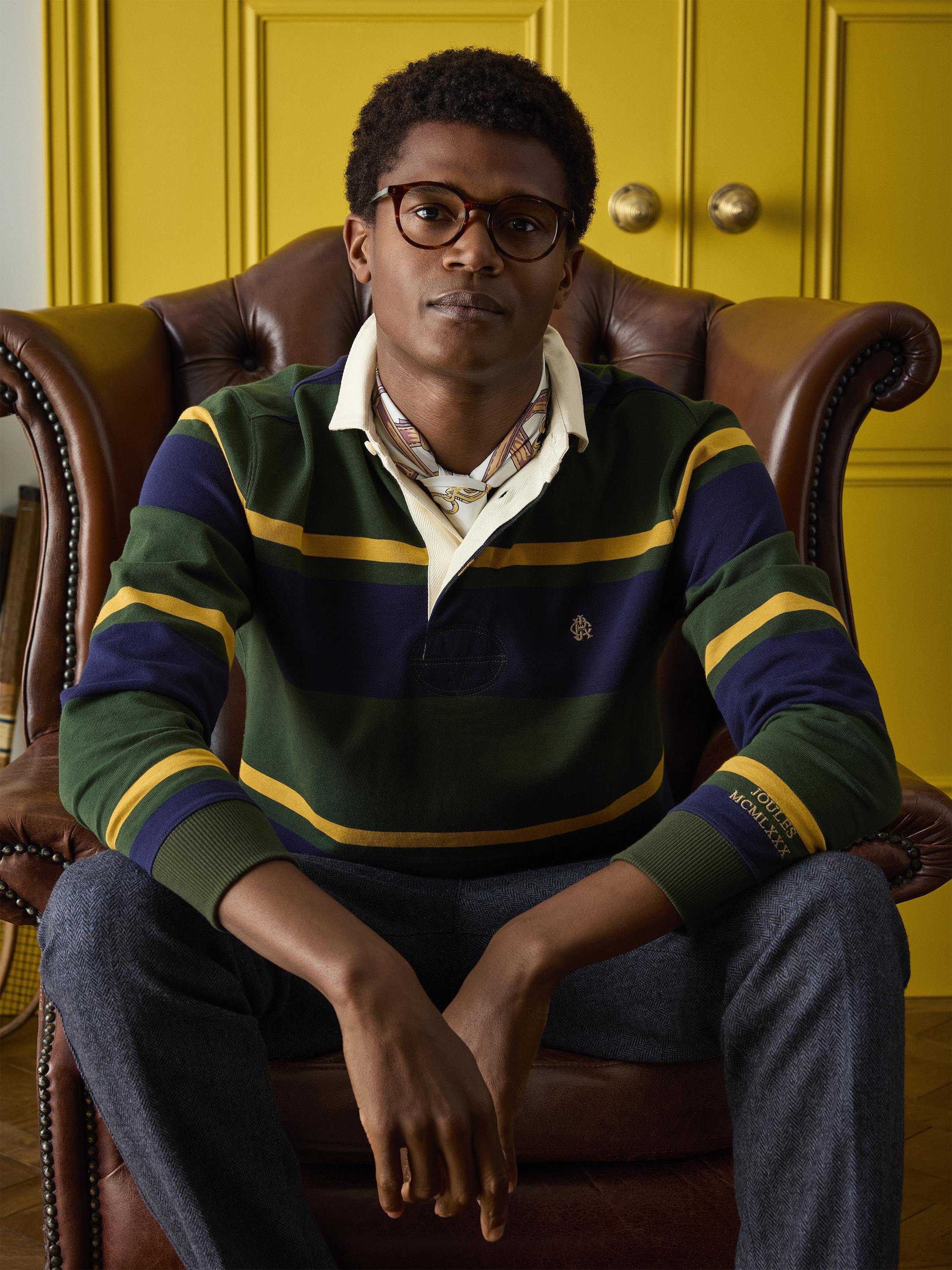 Rugby Club Green & Navy Shirt