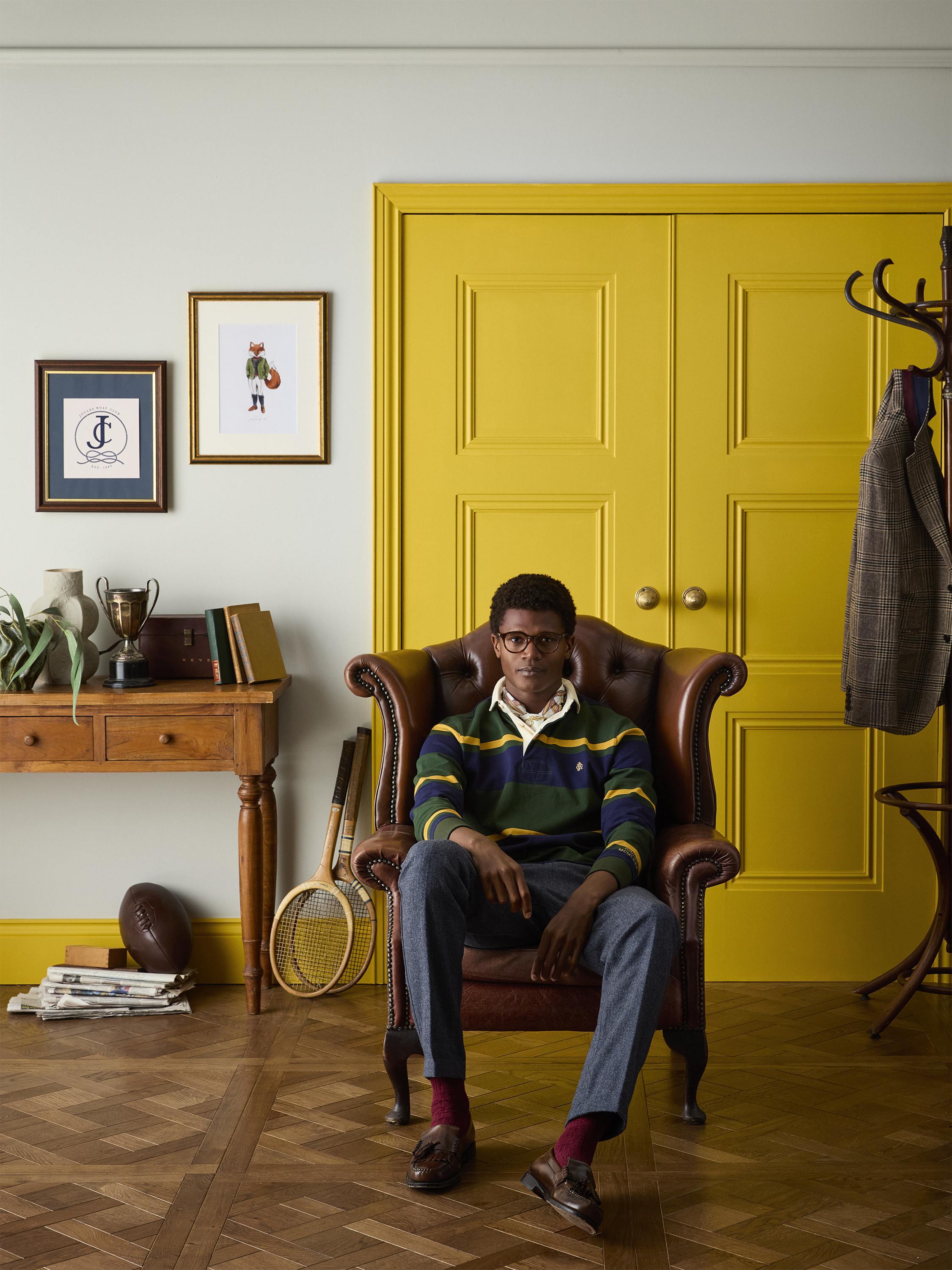 Rugby Club Green & Navy Shirt