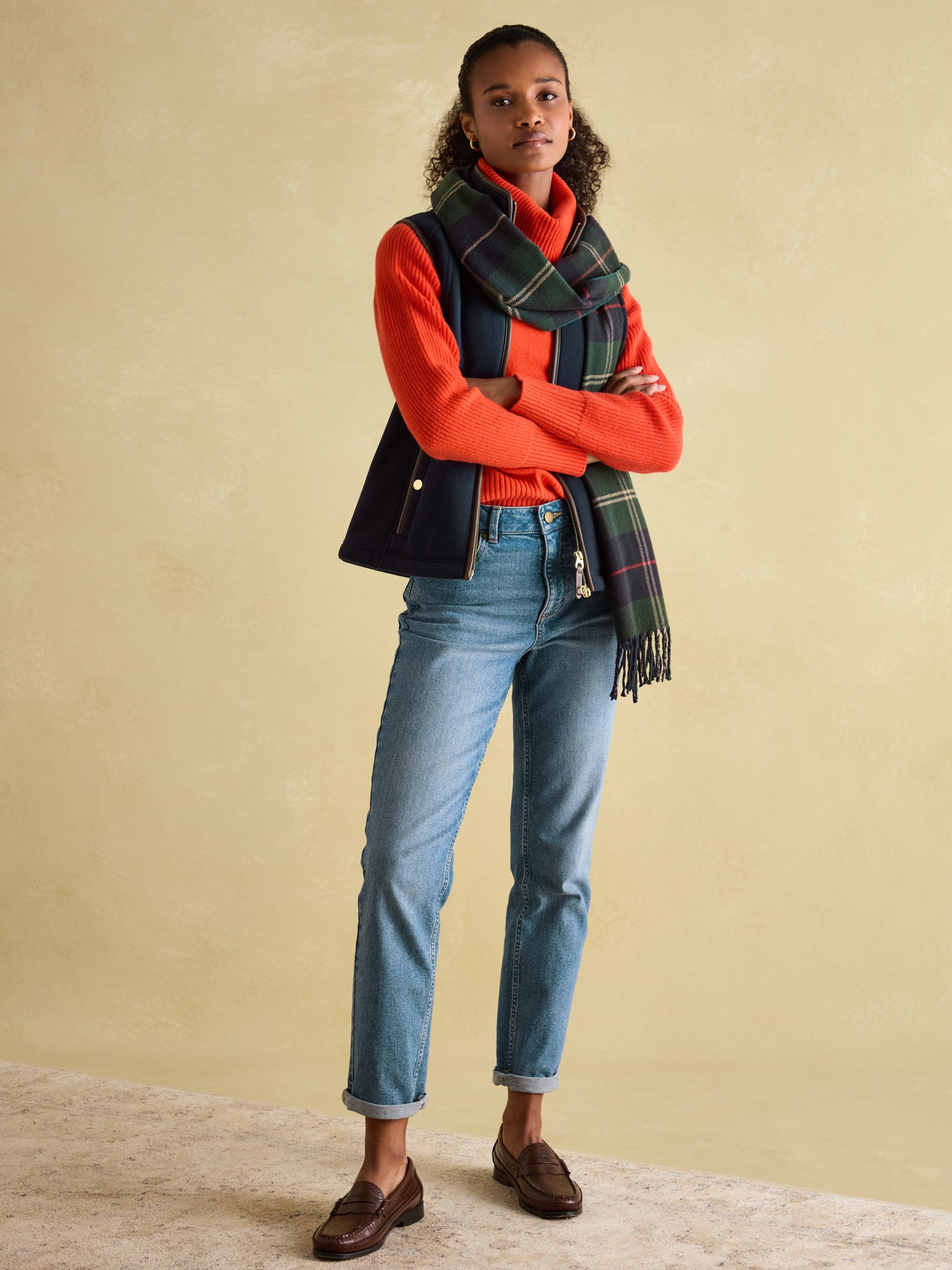 Heritage Navy Fleece Gilet