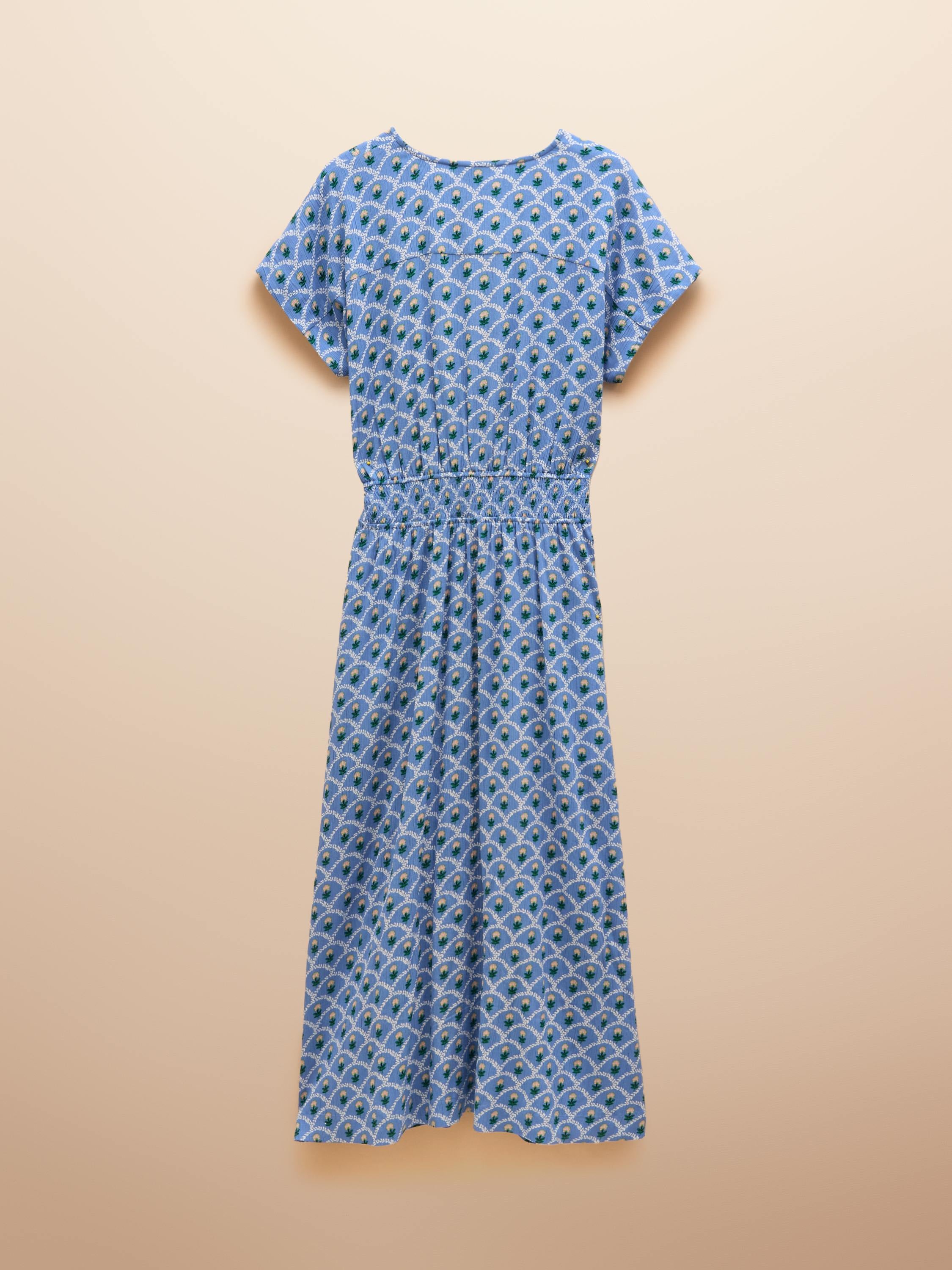 Rosie Blue Midi Dress