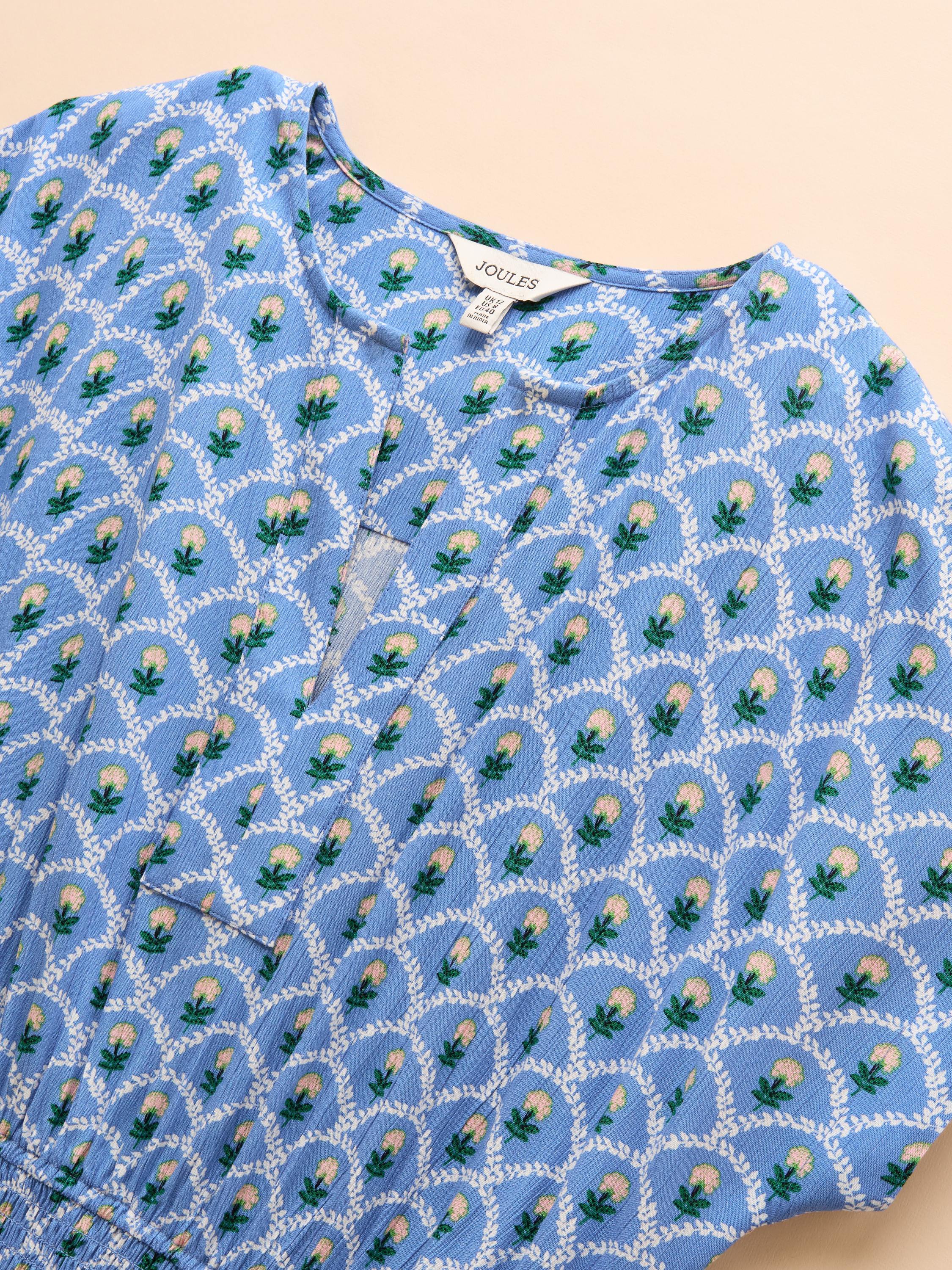 Rosie Blue Midi Dress