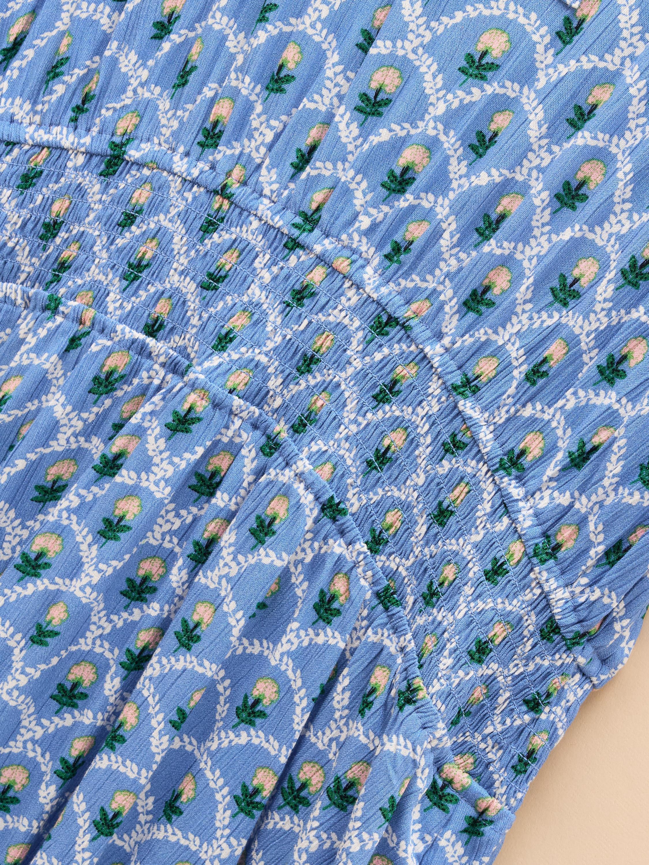 Rosie Blue Midi Dress