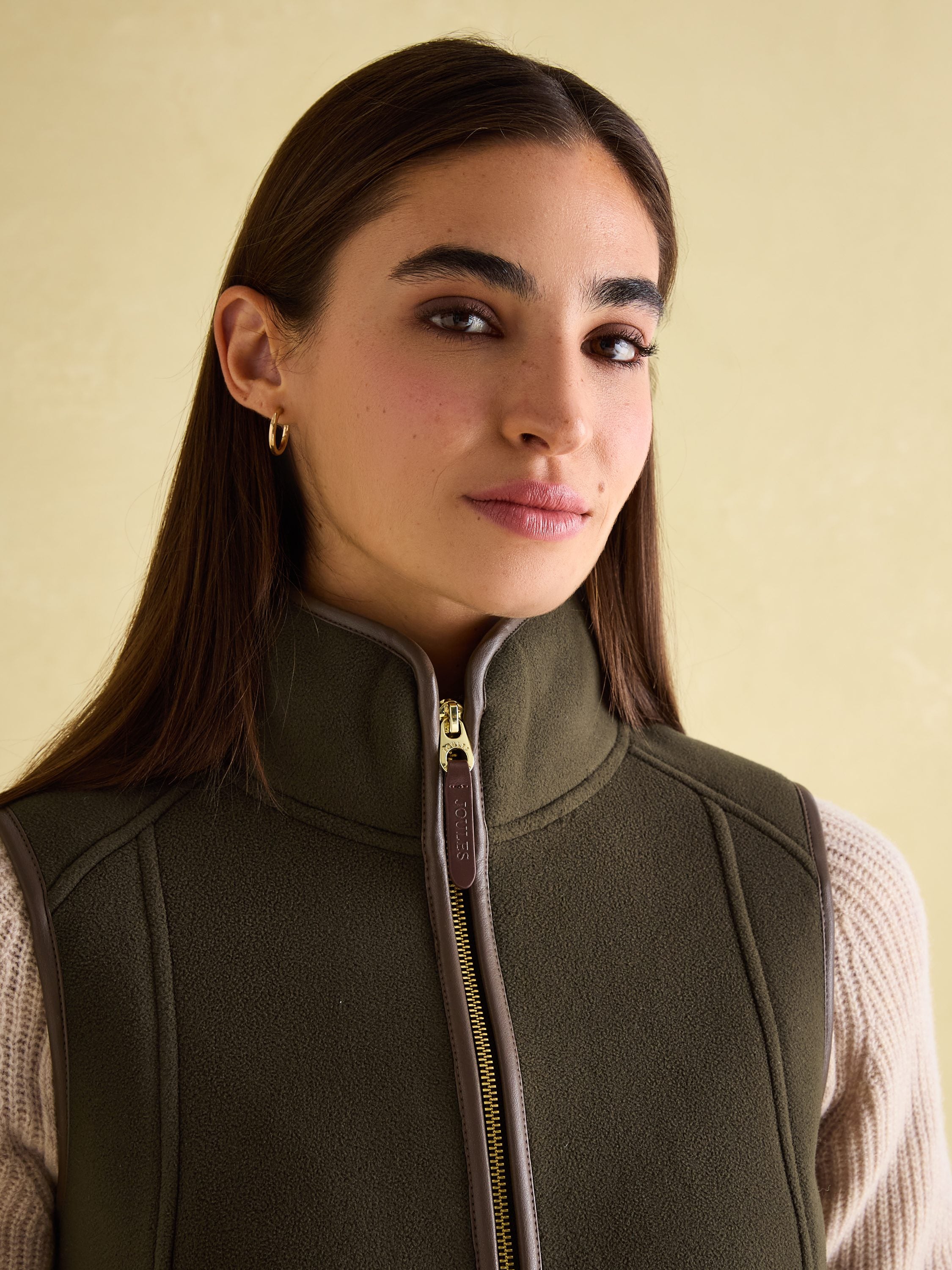 Heritage Fleece Gilet Green