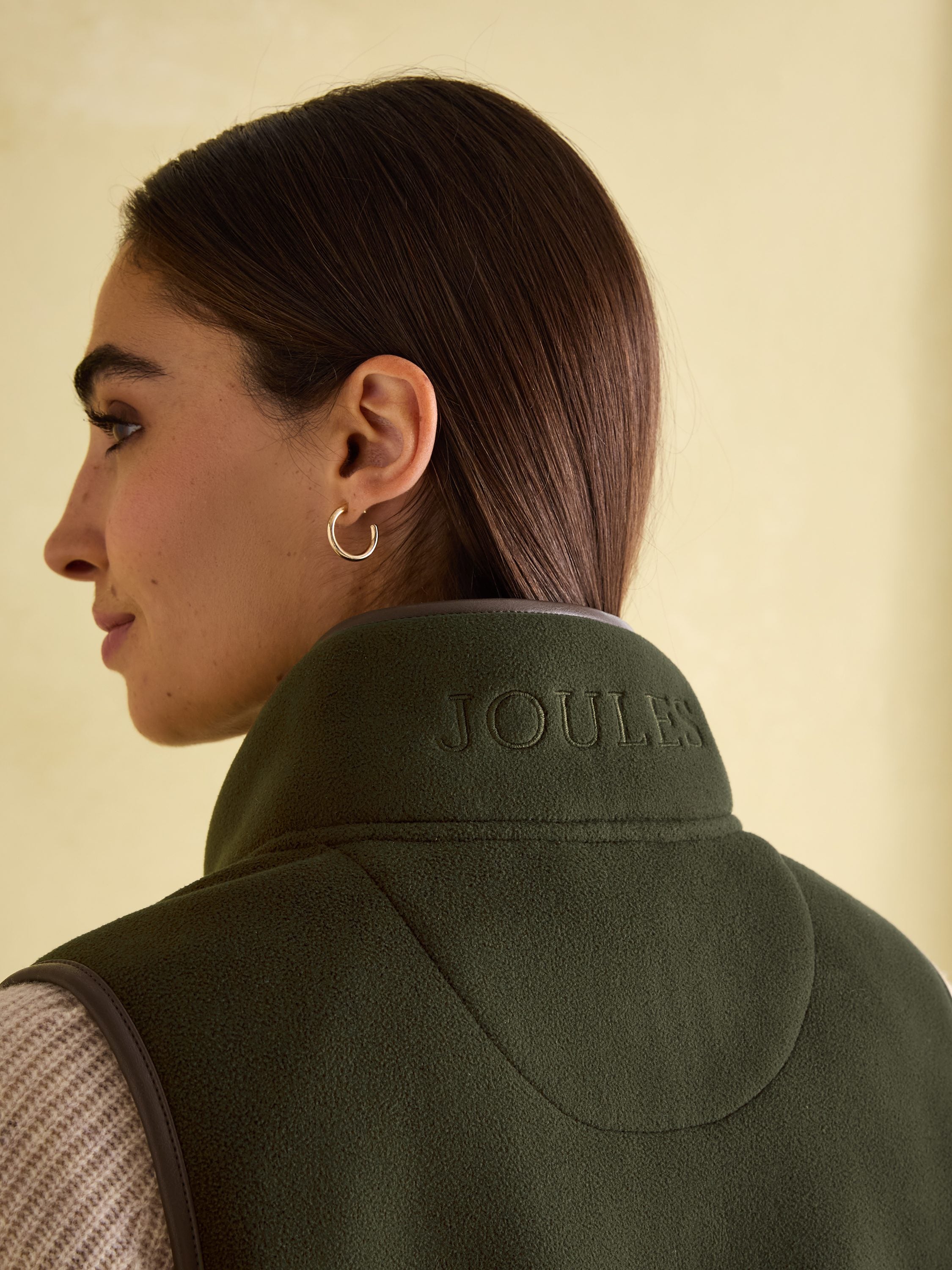 Heritage Fleece Gilet Green